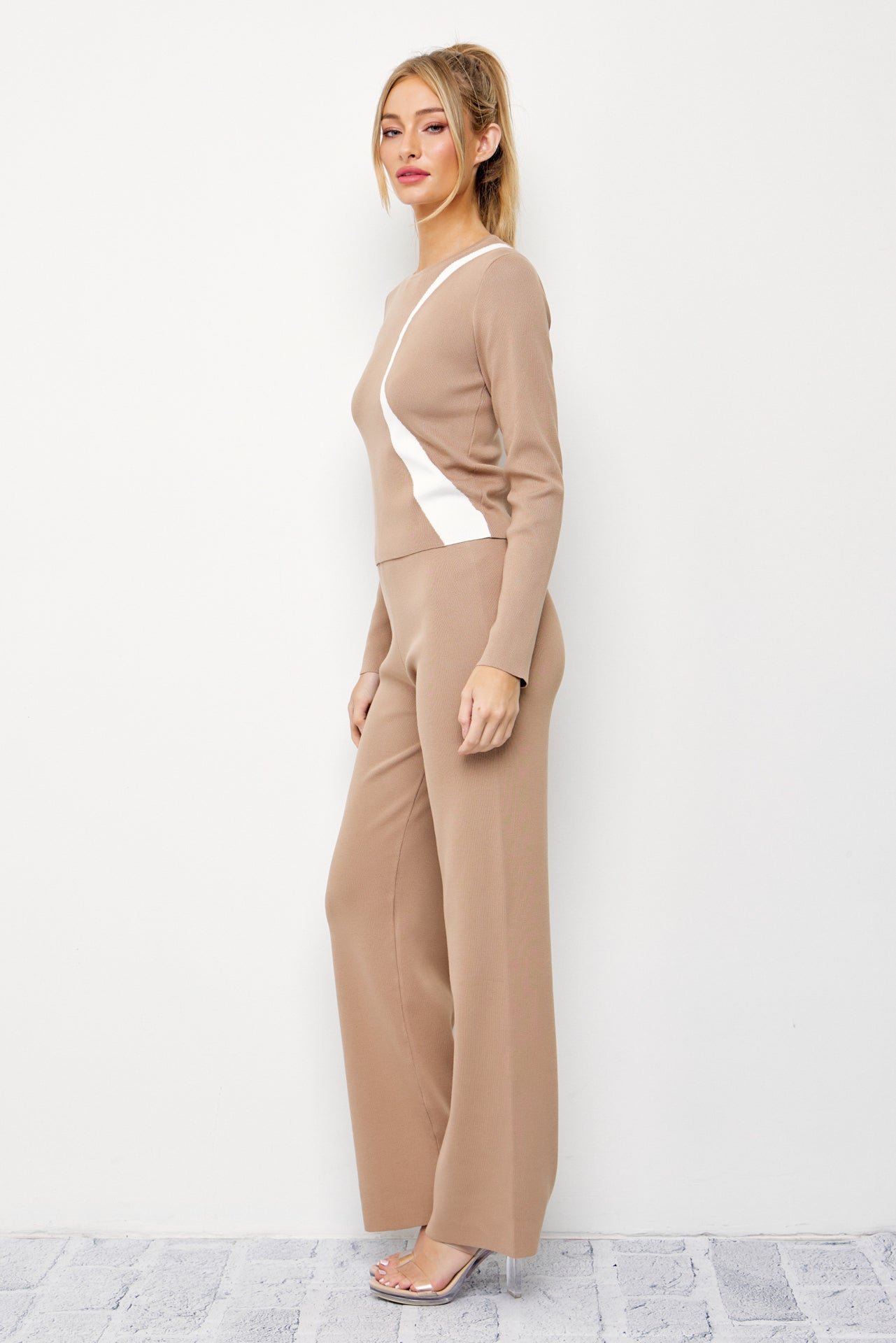 Sabine Knit Long Sleeve Top & Pants Set