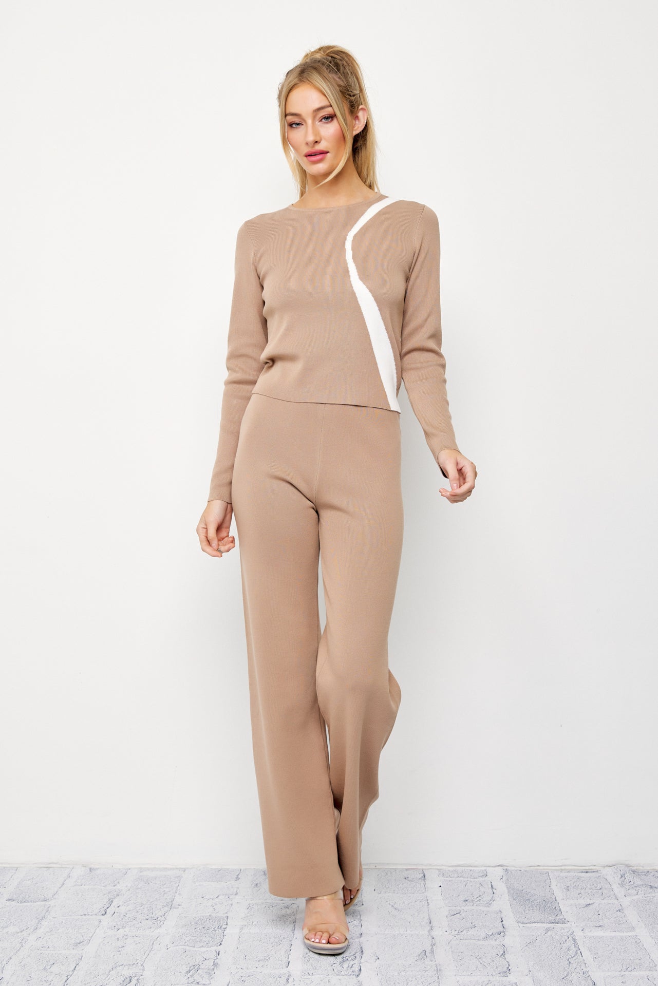 Sabine Knit Long Sleeve Top & Pants Set