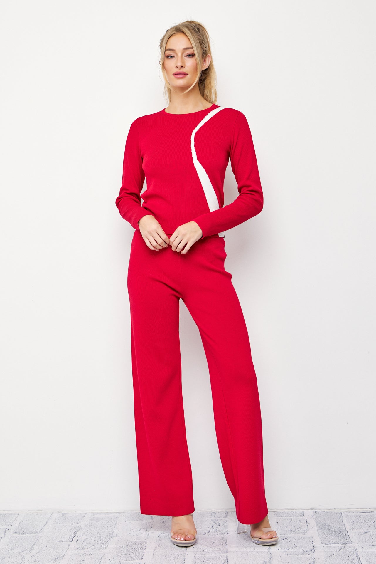 Sabine Knit Long Sleeve Top & Pants Set