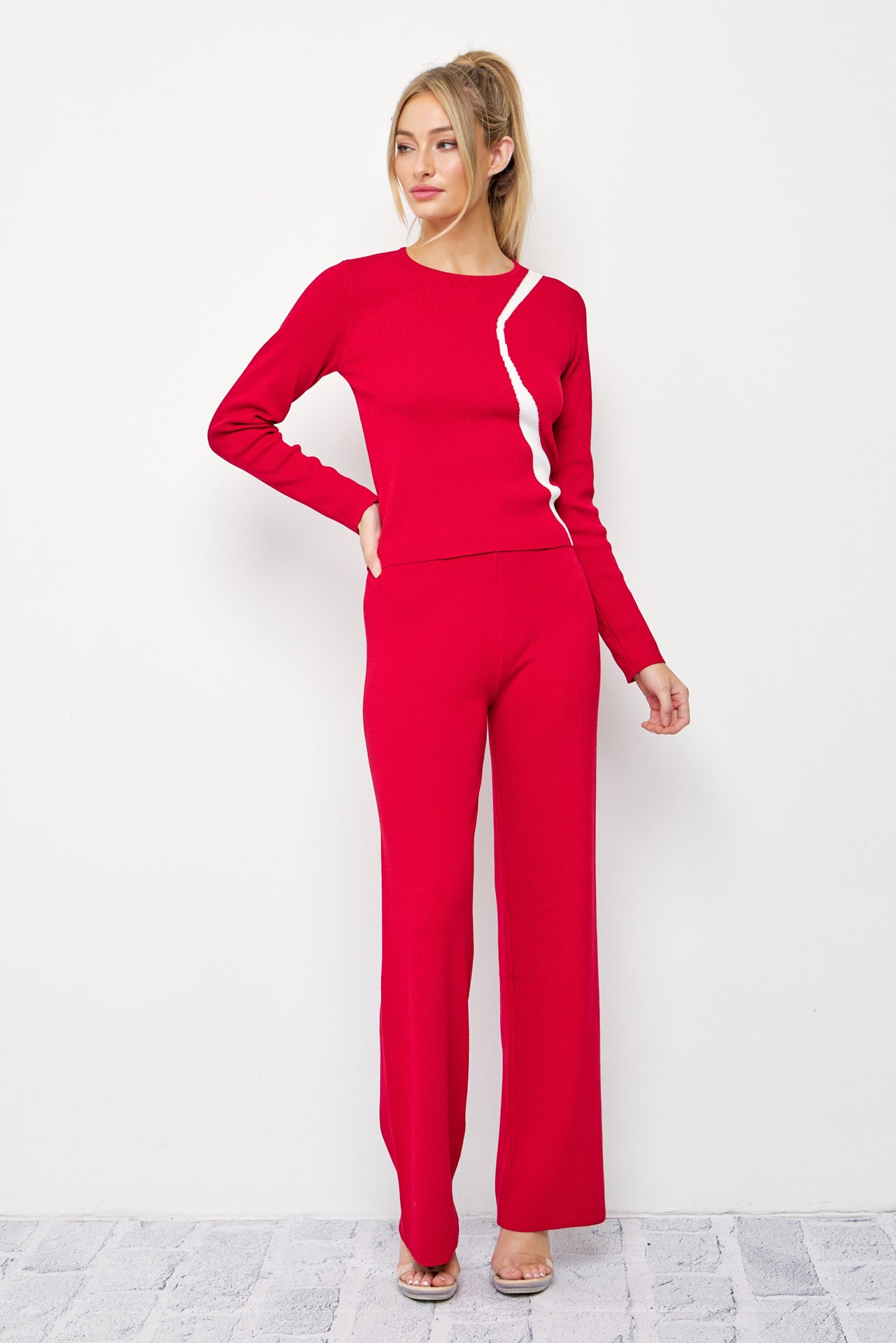Sabine Knit Long Sleeve Top & Pants Set