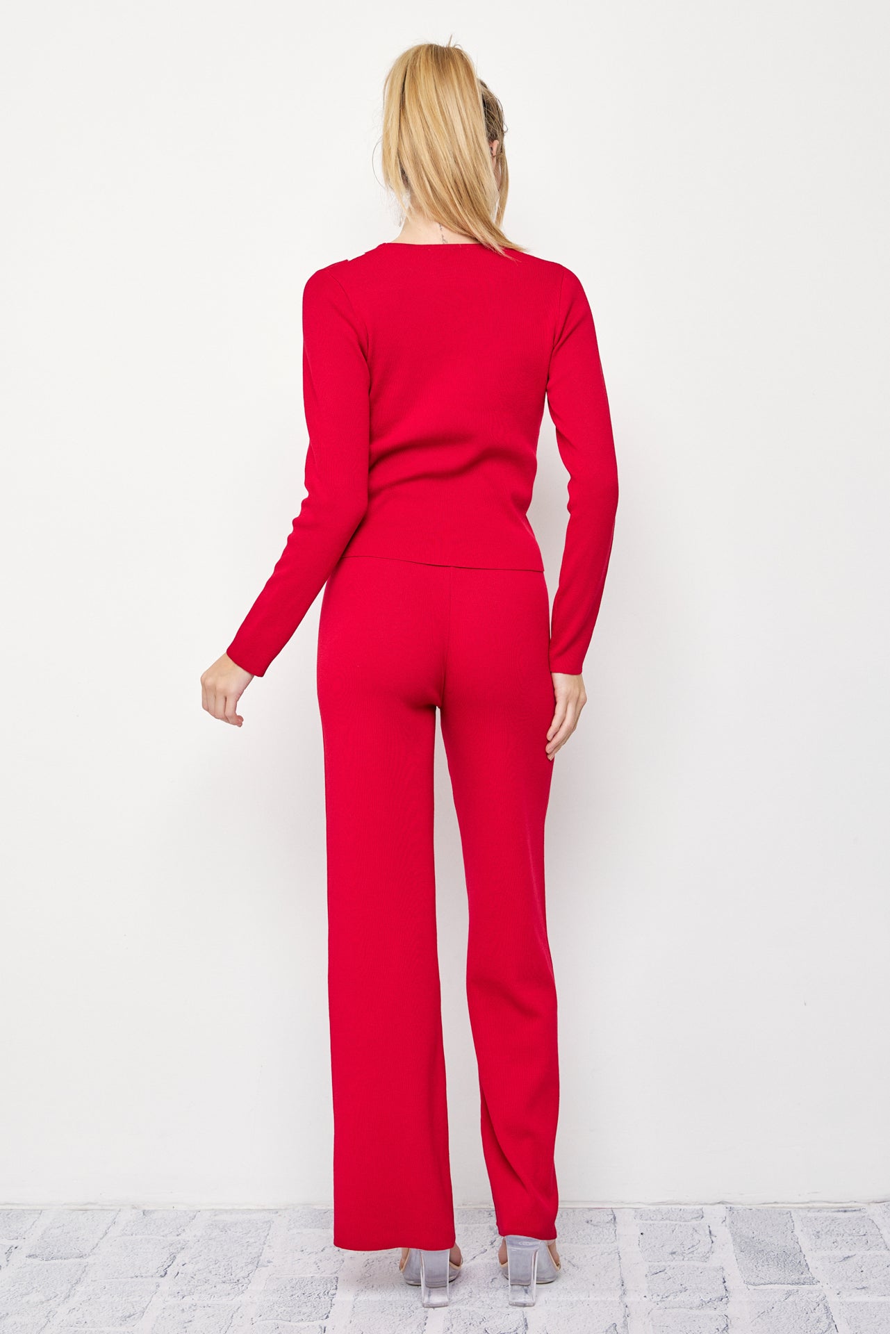 Sabine Knit Long Sleeve Top & Pants Set