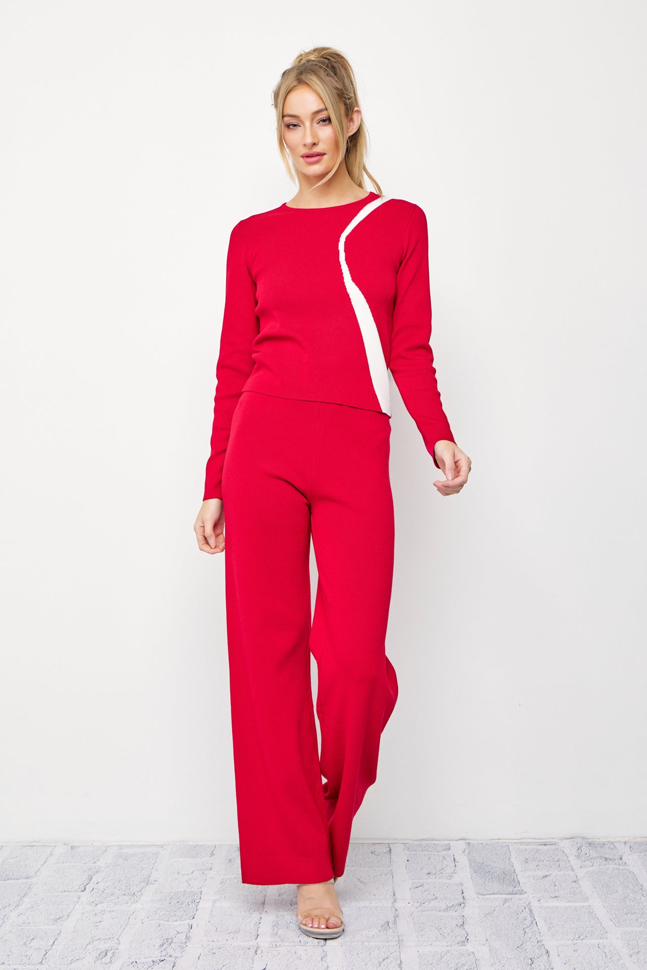 Sabine Knit Long Sleeve Top & Pants Set