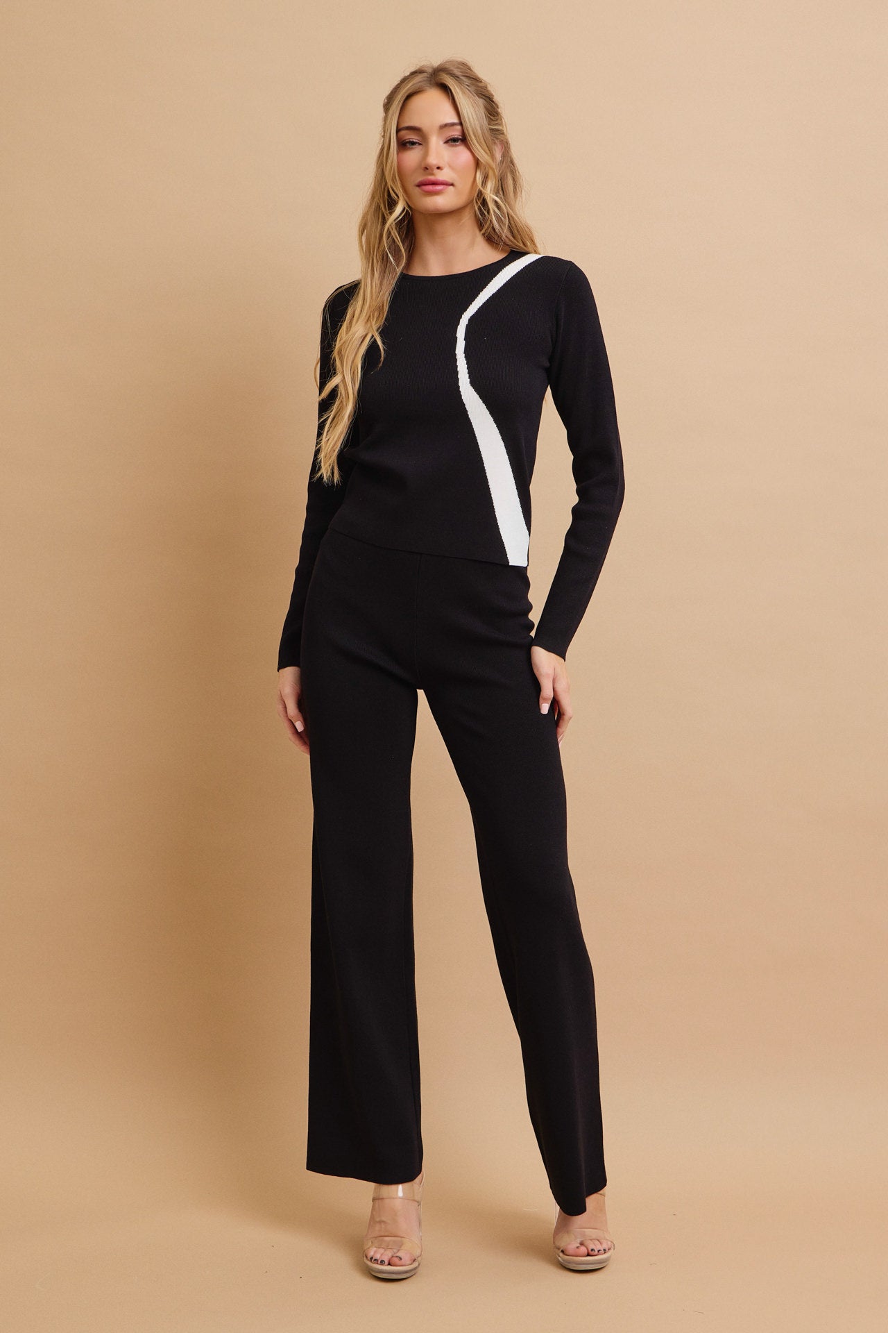 Sabine Knit Long Sleeve Top & Pants Set