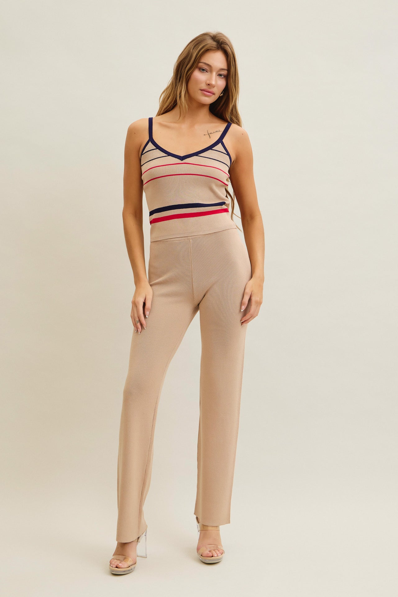 Knit Whisper Cami Top And Pants Set