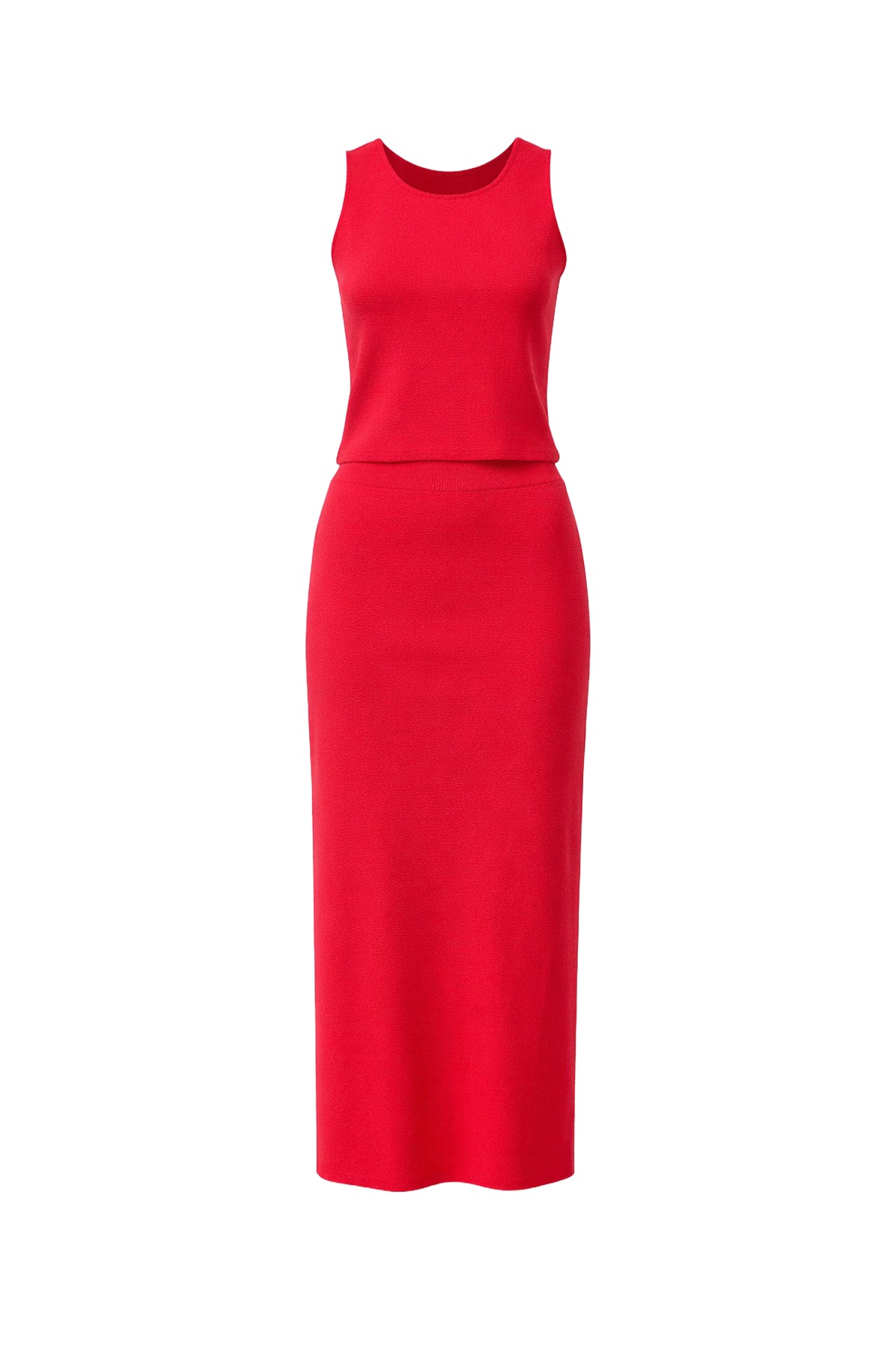 Sexy Back Knit Tank & Skirt Set
