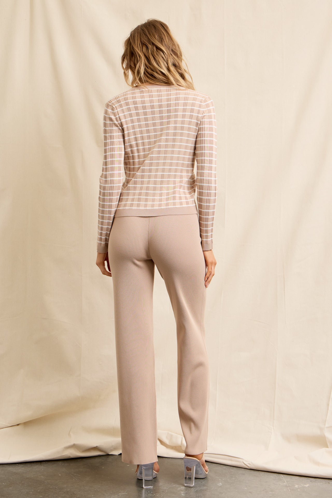 The Marlowe Stripe Cardigan & Pants Set