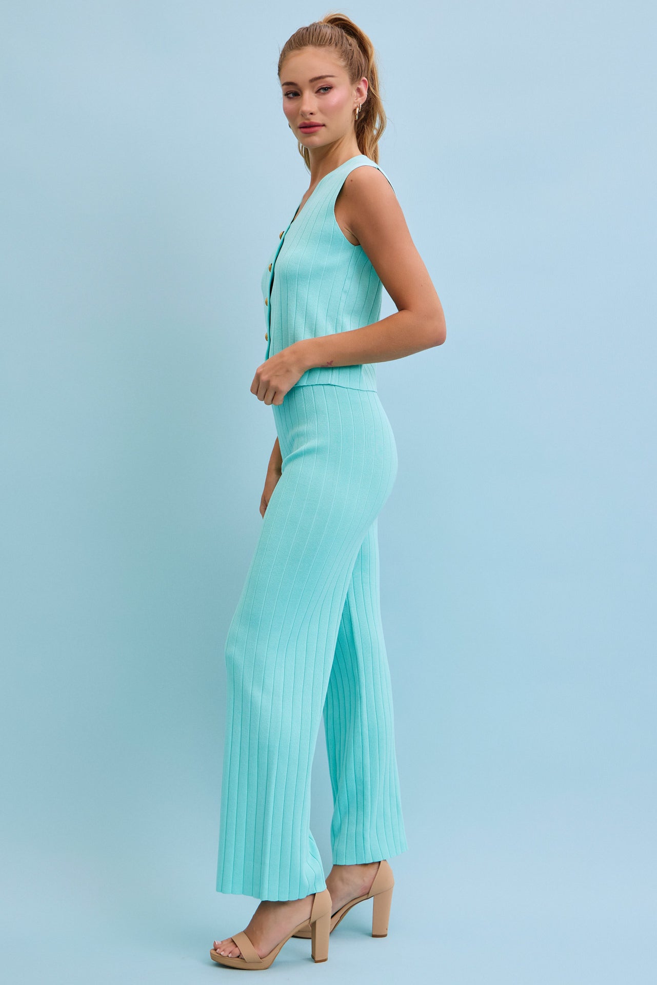 Soft Majesty Ribbed Knit Set