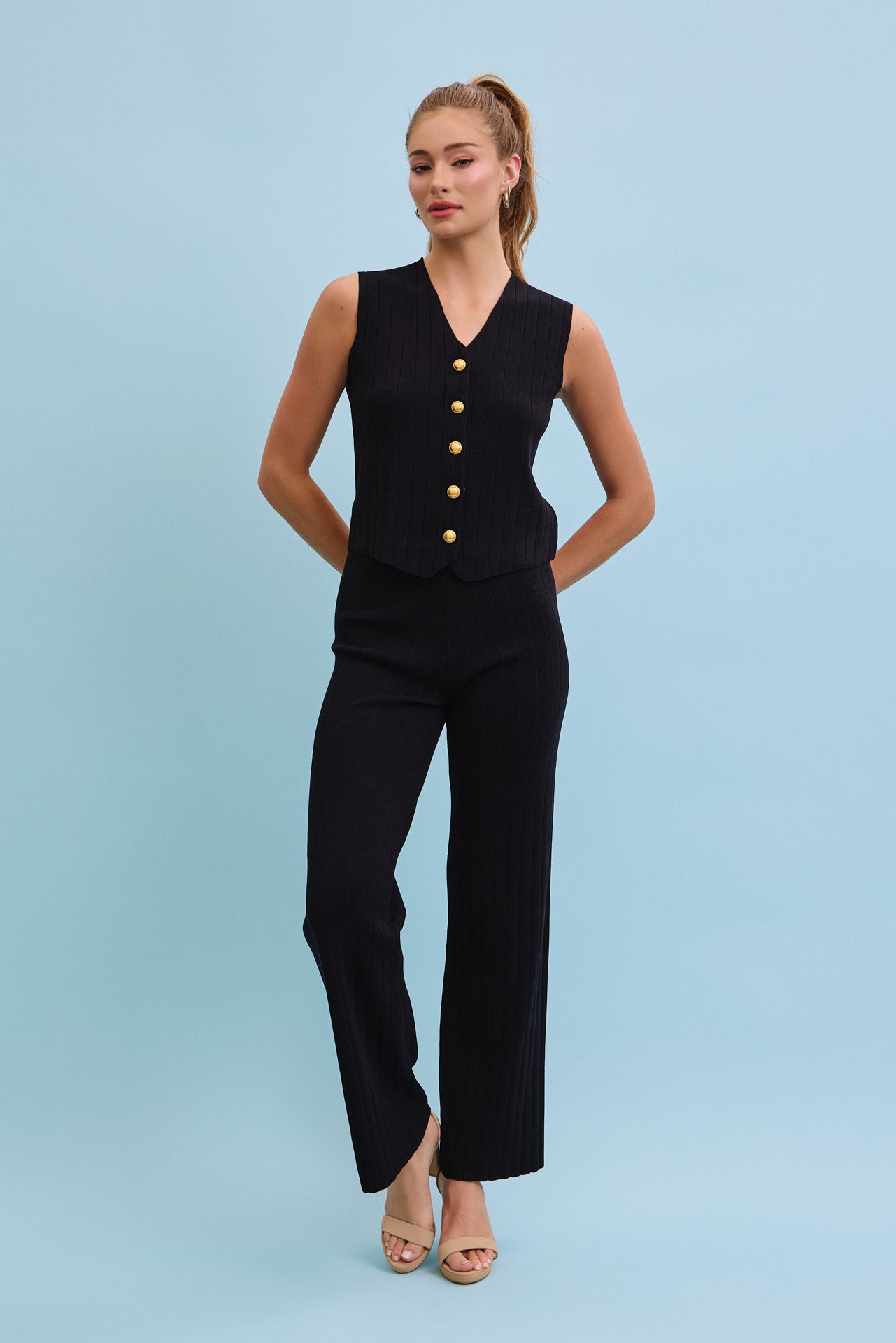 Soft Majesty Ribbed Knit Set