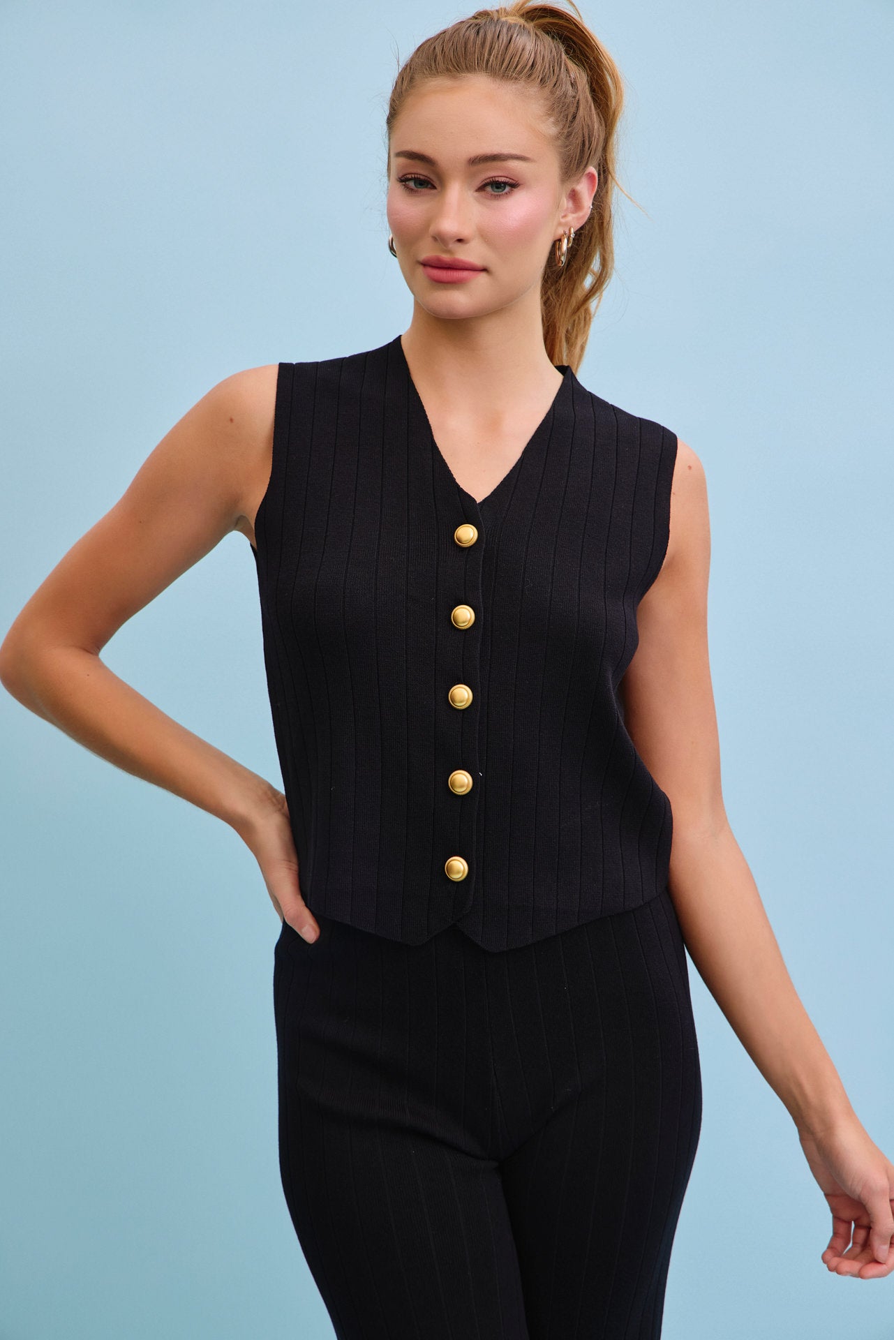 Soft Majesty Ribbed Knit Set