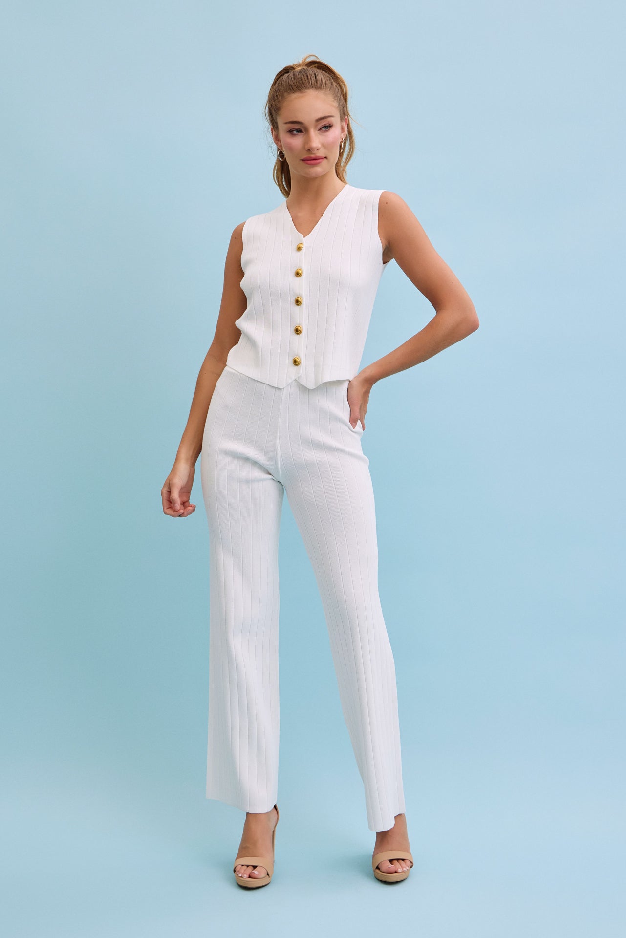 Soft Majesty Ribbed Knit Set