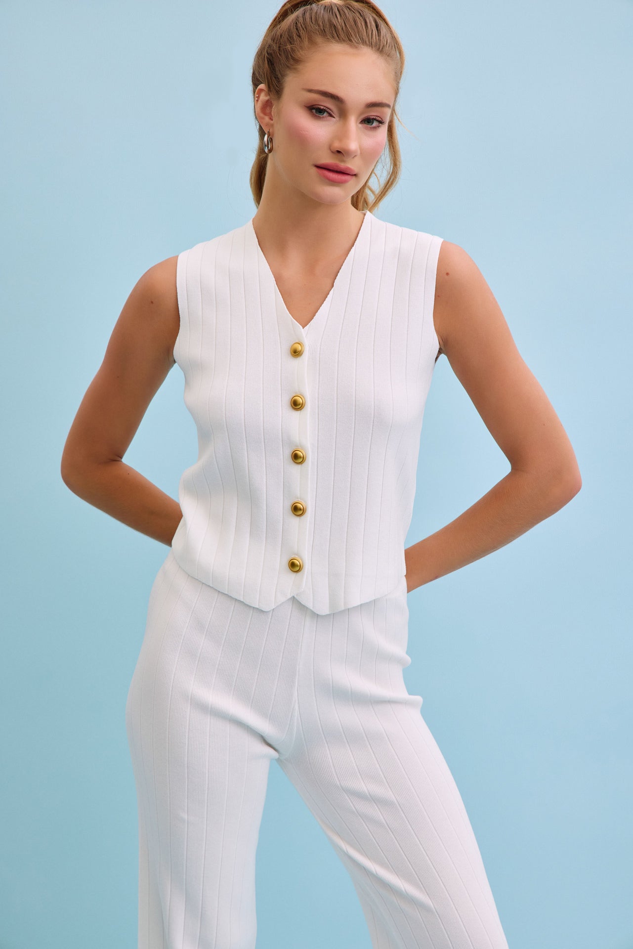 Soft Majesty Ribbed Knit Set