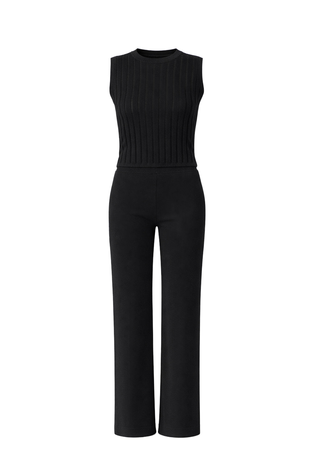 Eleanor Ribbed Sleeveless Top & Pants Set
