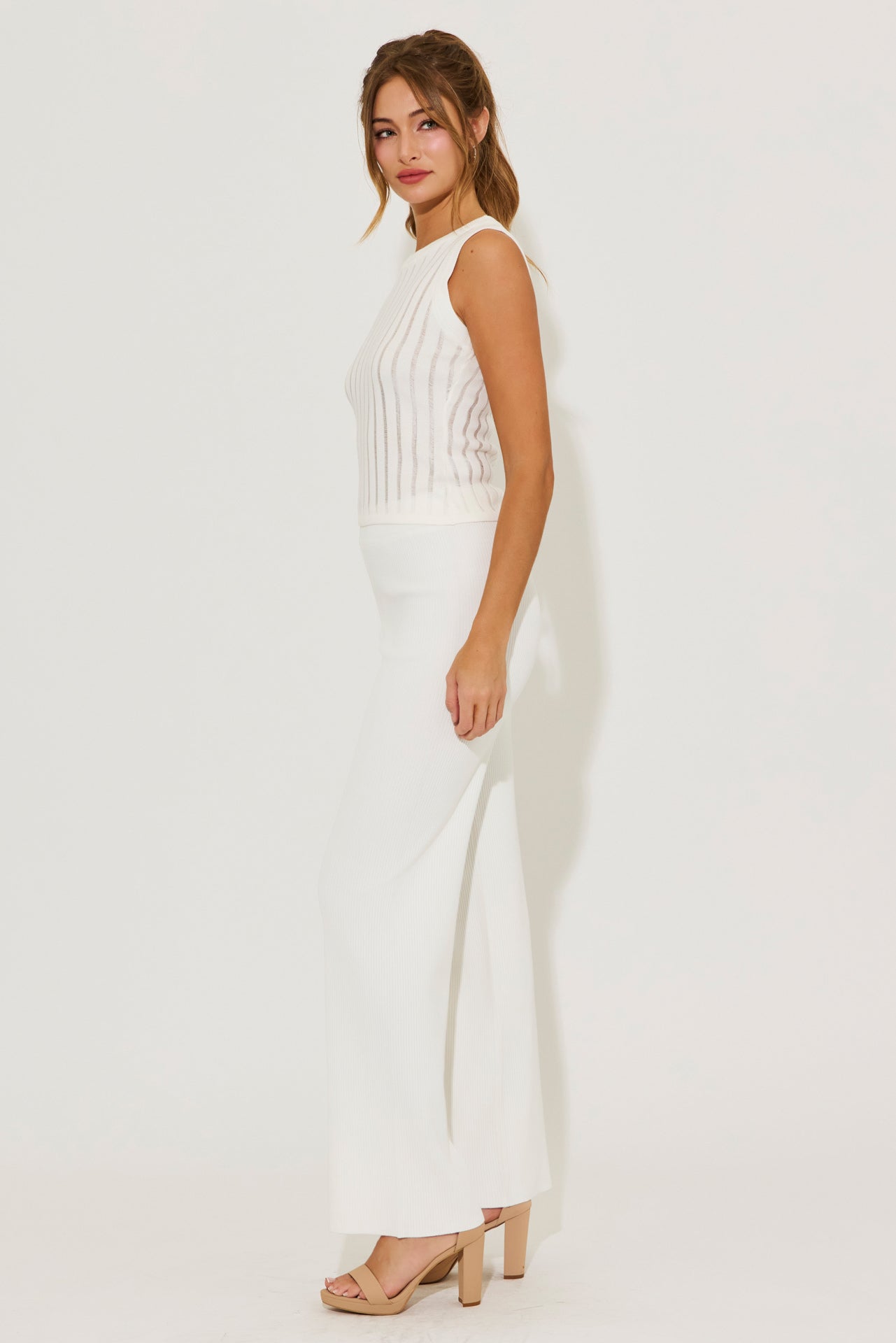Eleanor Ribbed Sleeveless Top & Pants Set