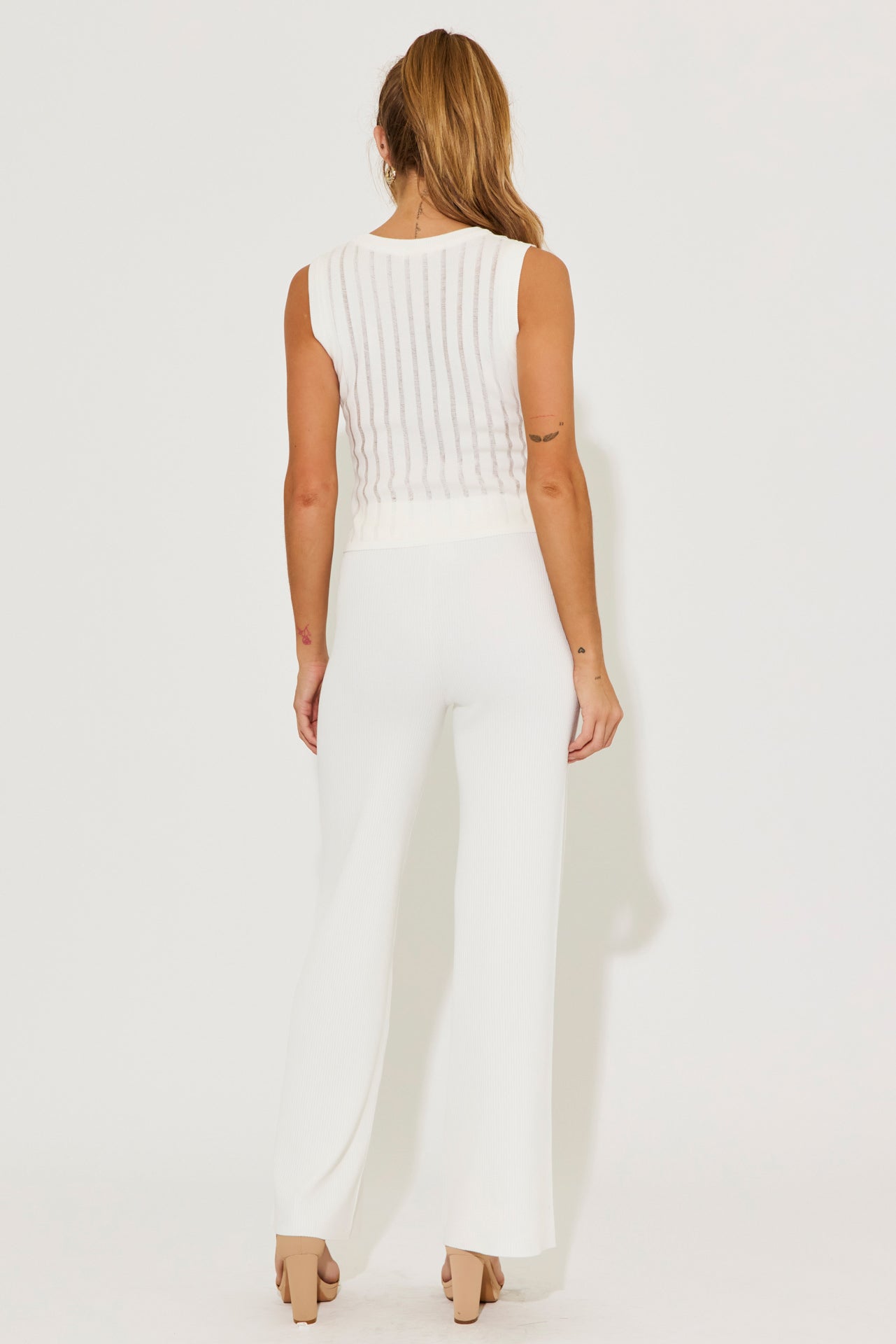 Eleanor Ribbed Sleeveless Top & Pants Set