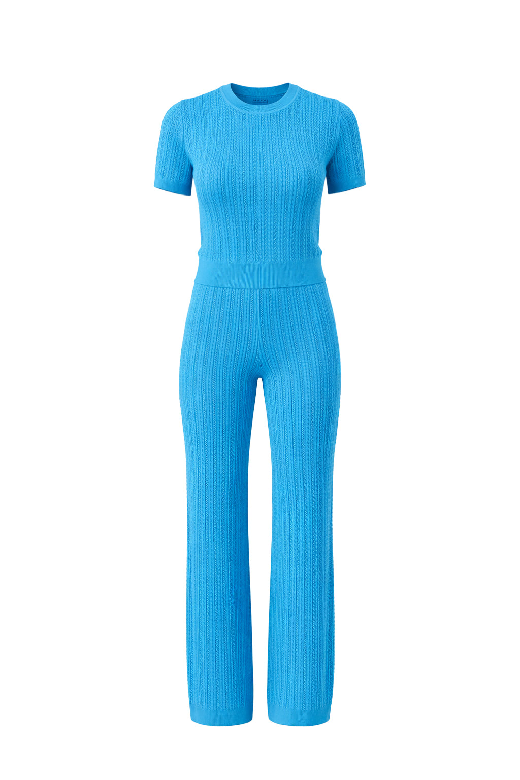 Mabel Short Sleeve Ribbed Top & Pants Set