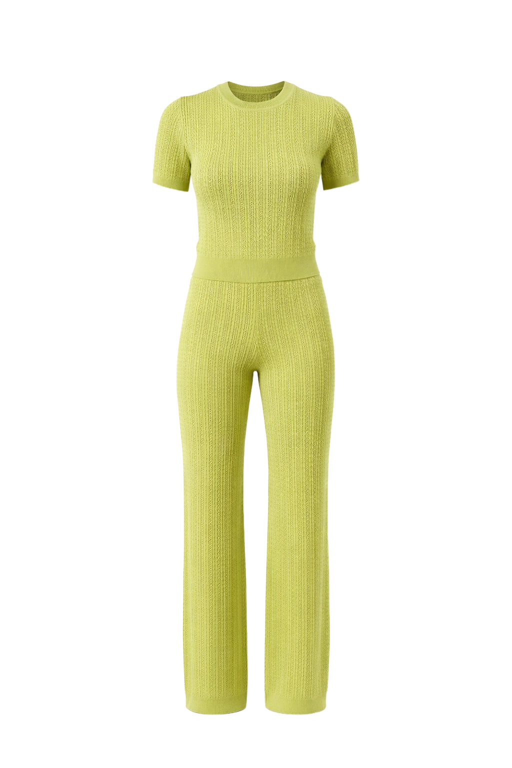 Mabel Short Sleeve Ribbed Top & Pants Set