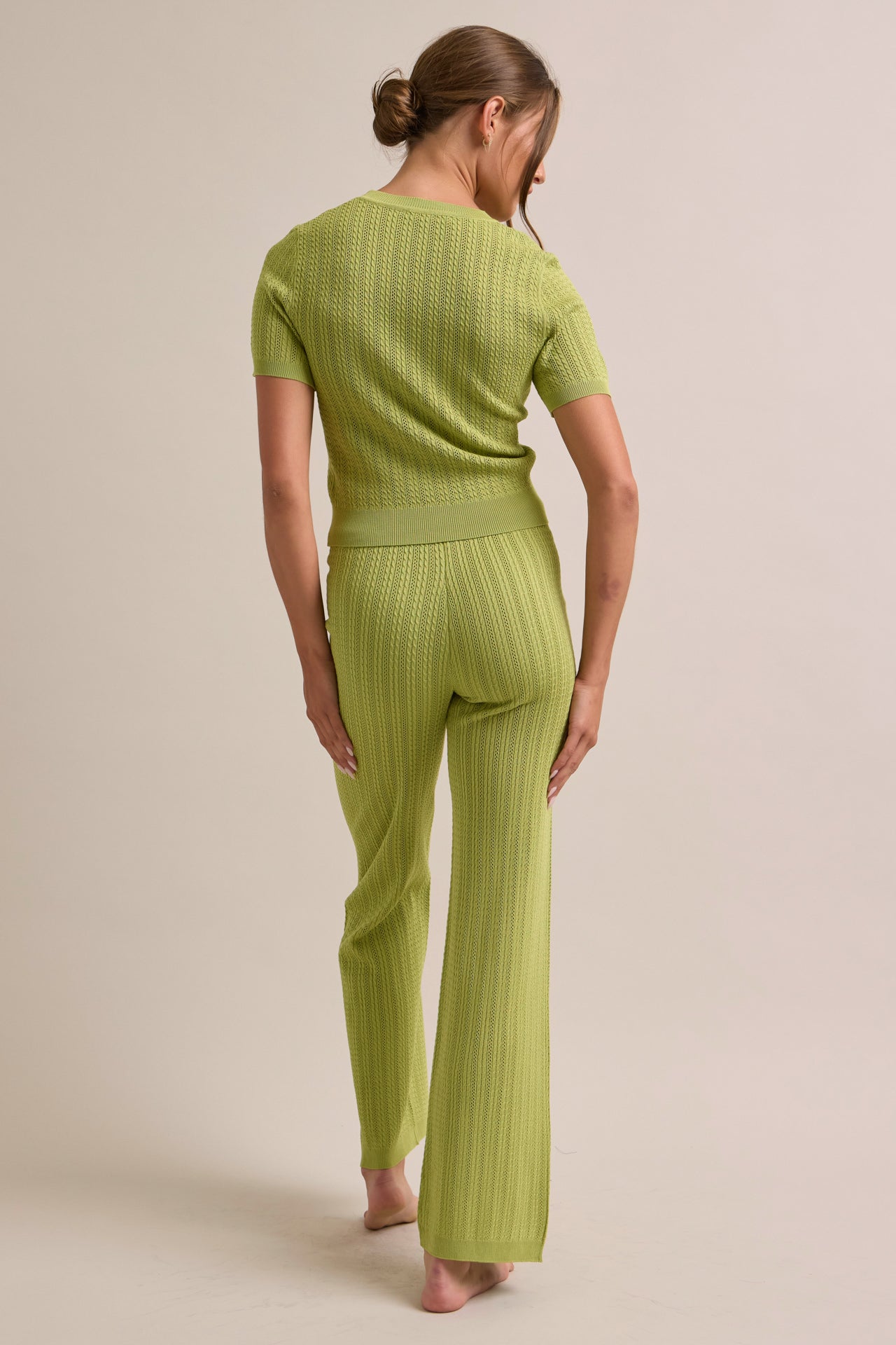 Mabel Short Sleeve Ribbed Top & Pants Set