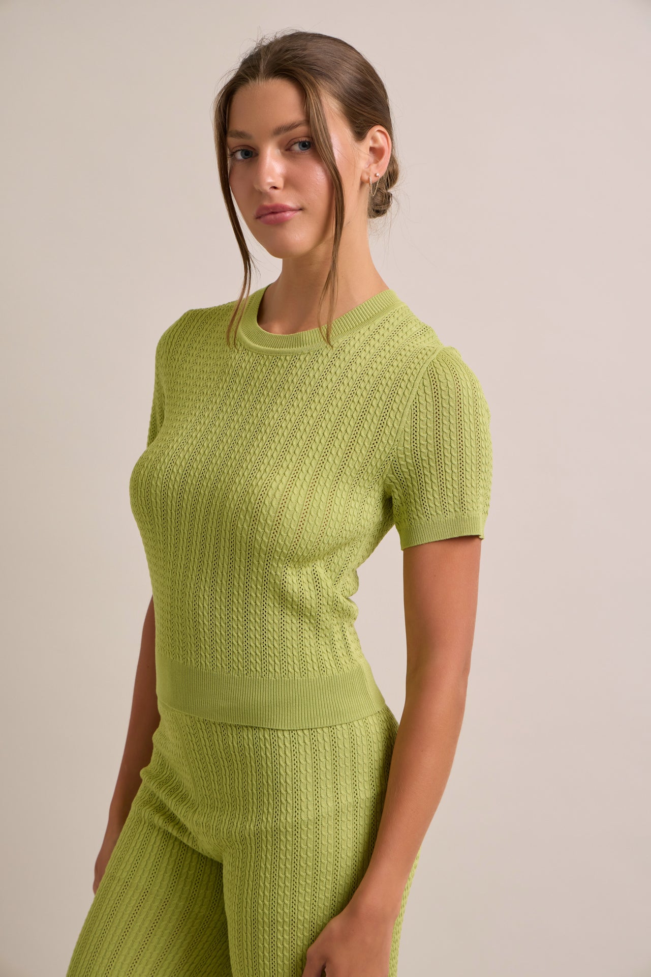 Mabel Short Sleeve Ribbed Top & Pants Set