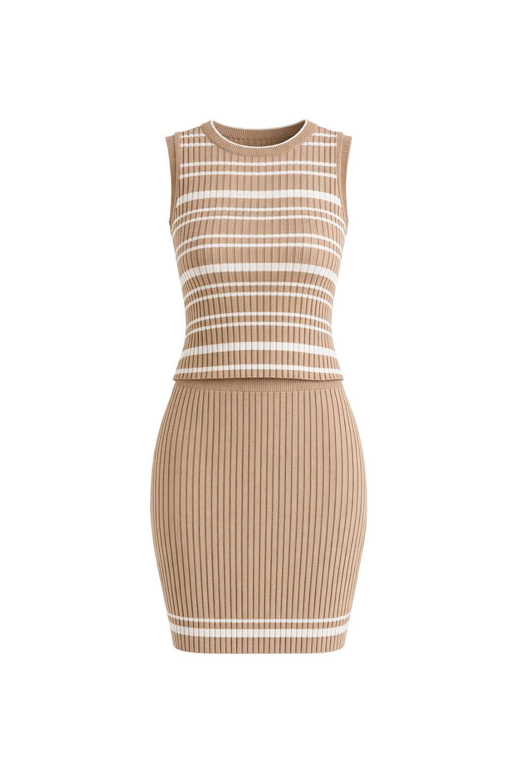 Ruelle Stripe Tank & Skirt Set