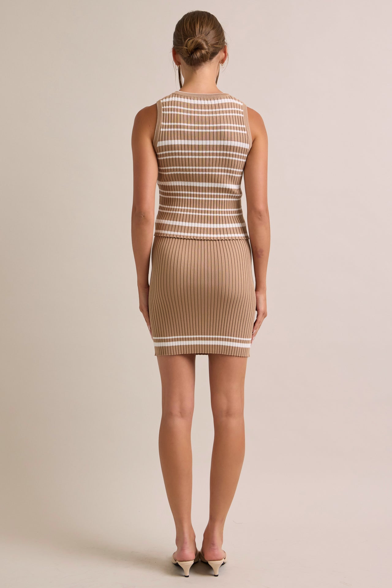 Ruelle Stripe Tank & Skirt Set