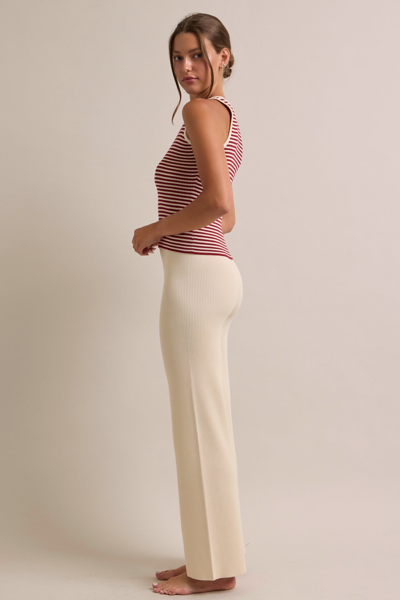 Seren Knit Sleeveless Top with Pant Set