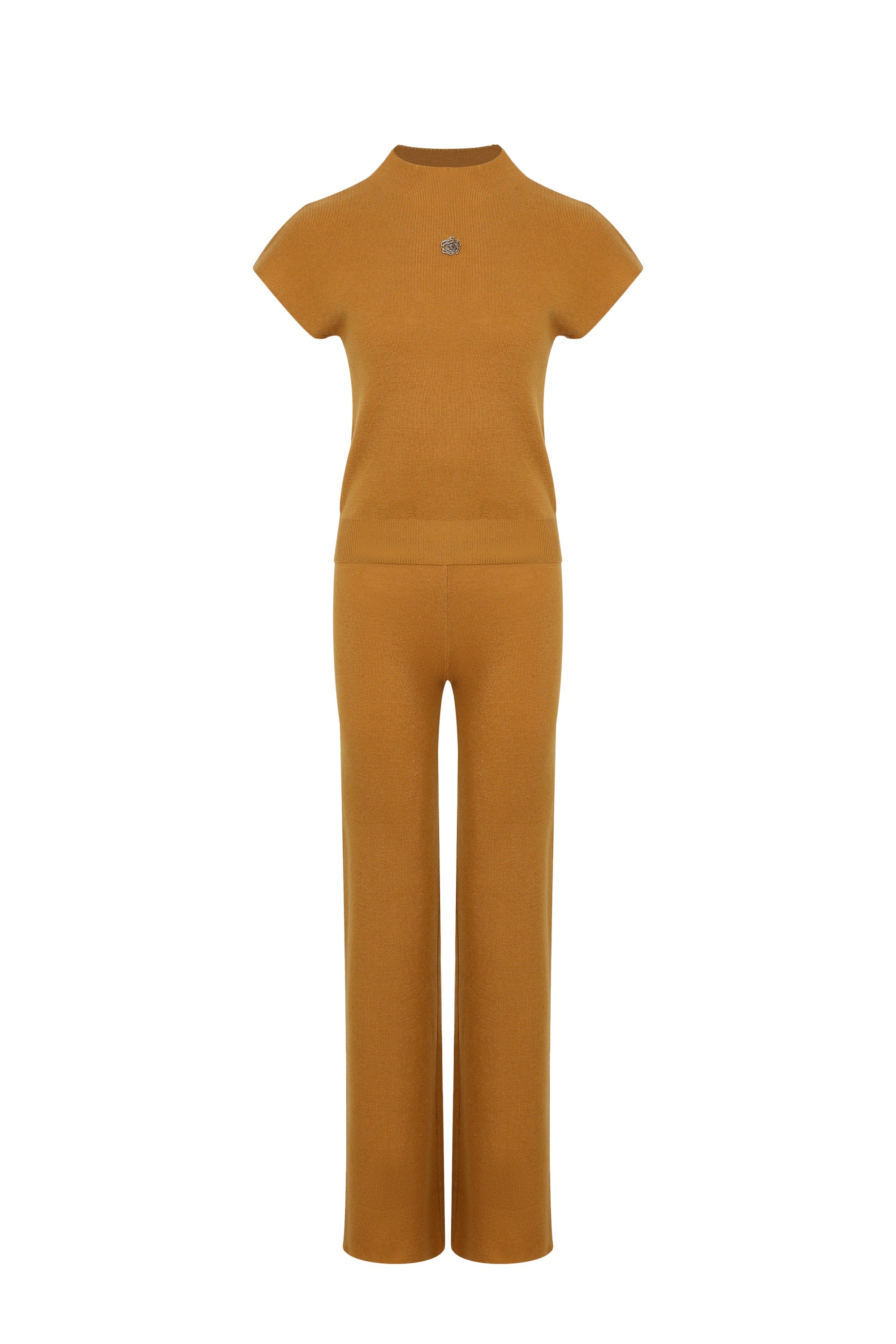 The Sleek Stitch Top and Pants Set