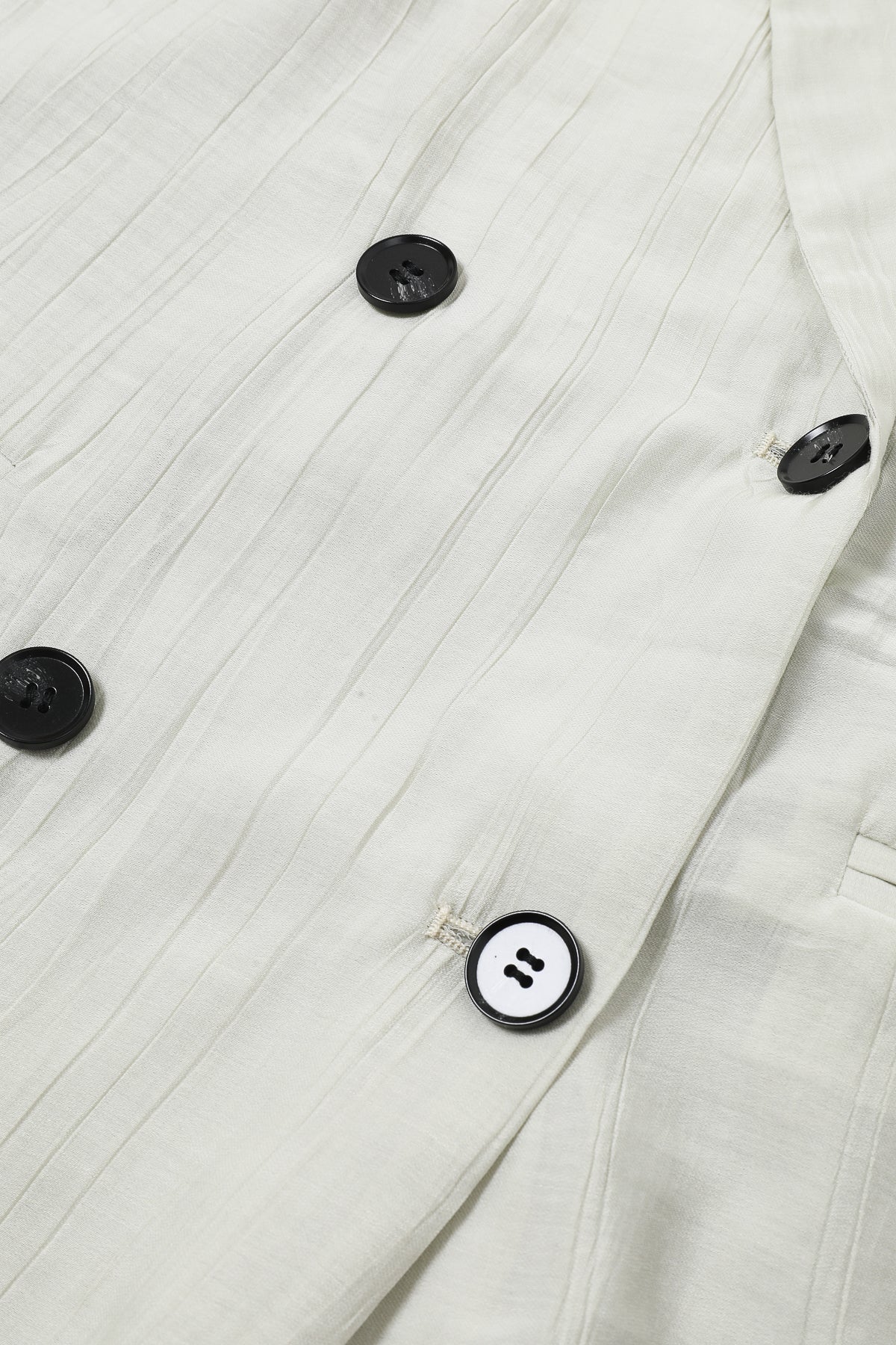 Woven Oversized Double Breasted Vest and Pants Set
