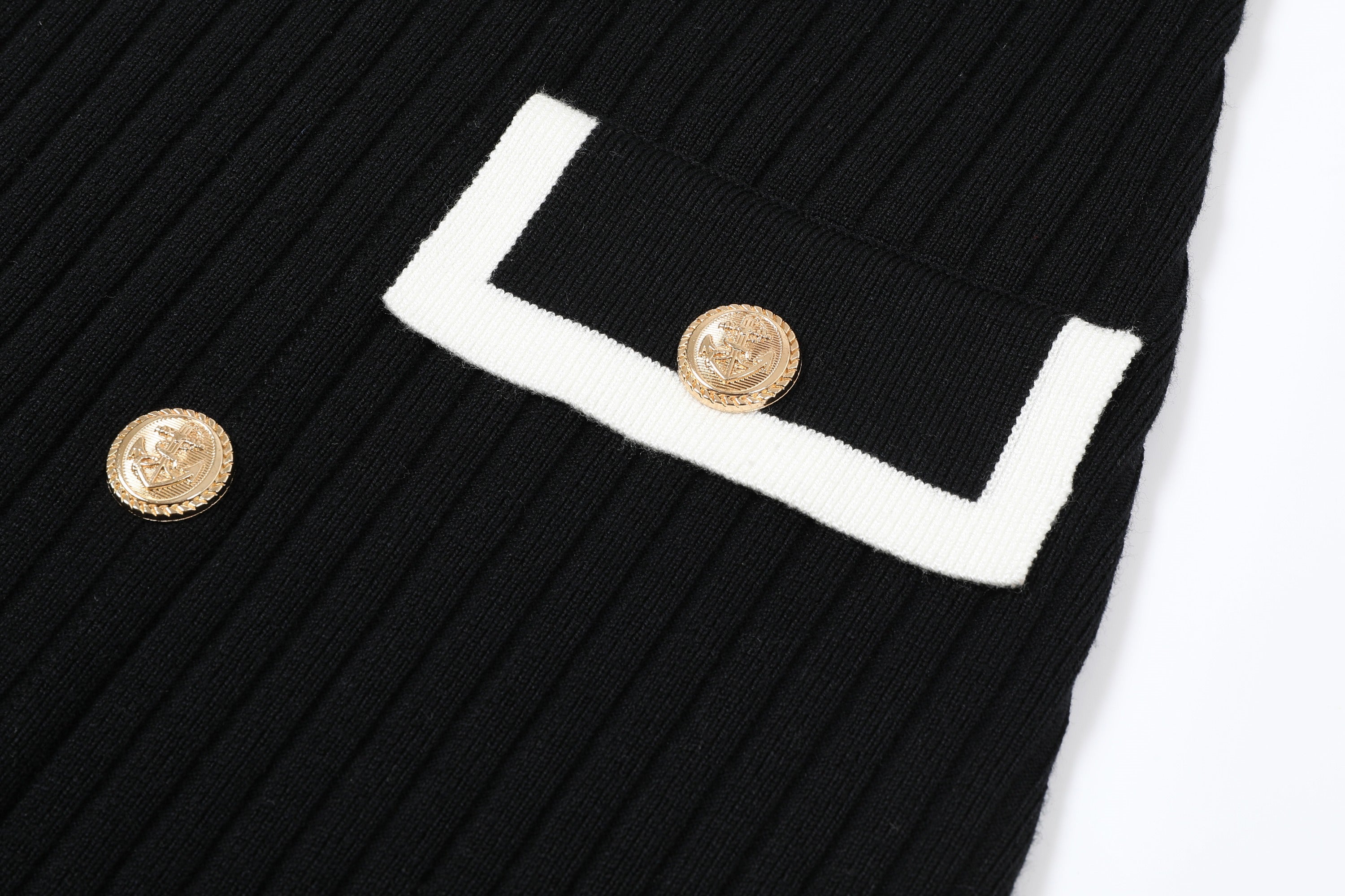 The Verona Knit Dress With Contrast