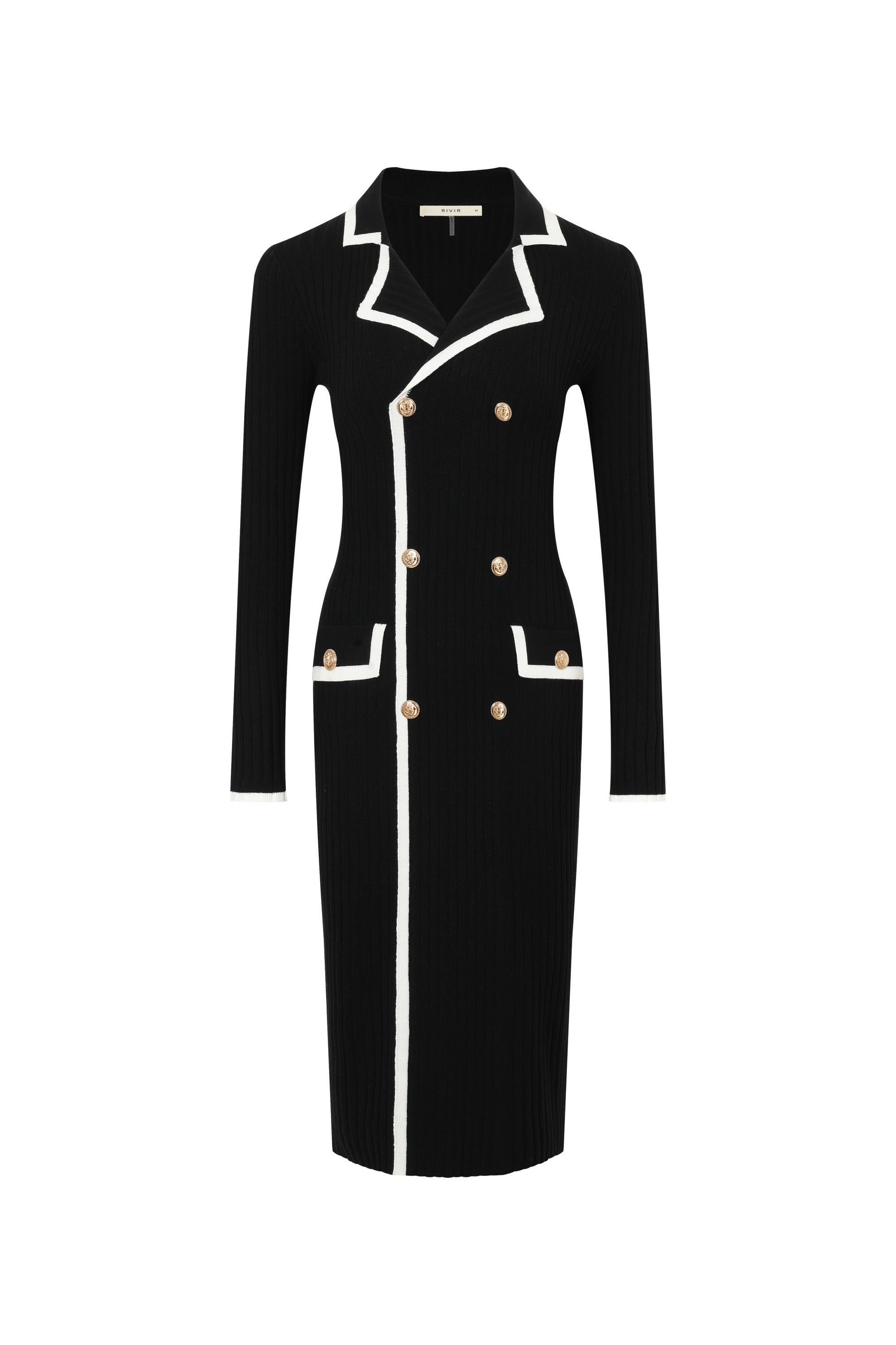 The Verona Knit Dress With Contrast