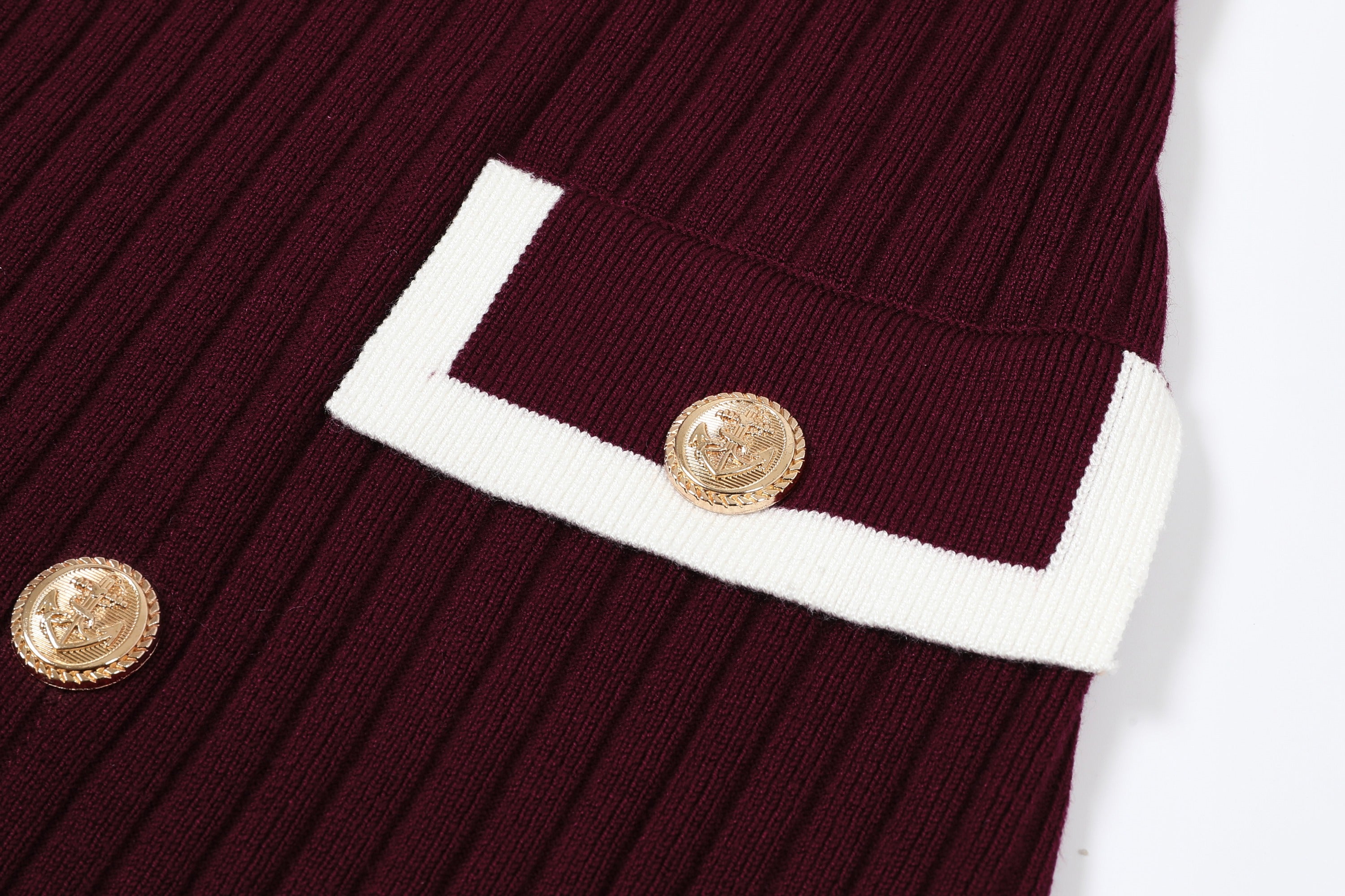 The Verona Knit Dress With Contrast