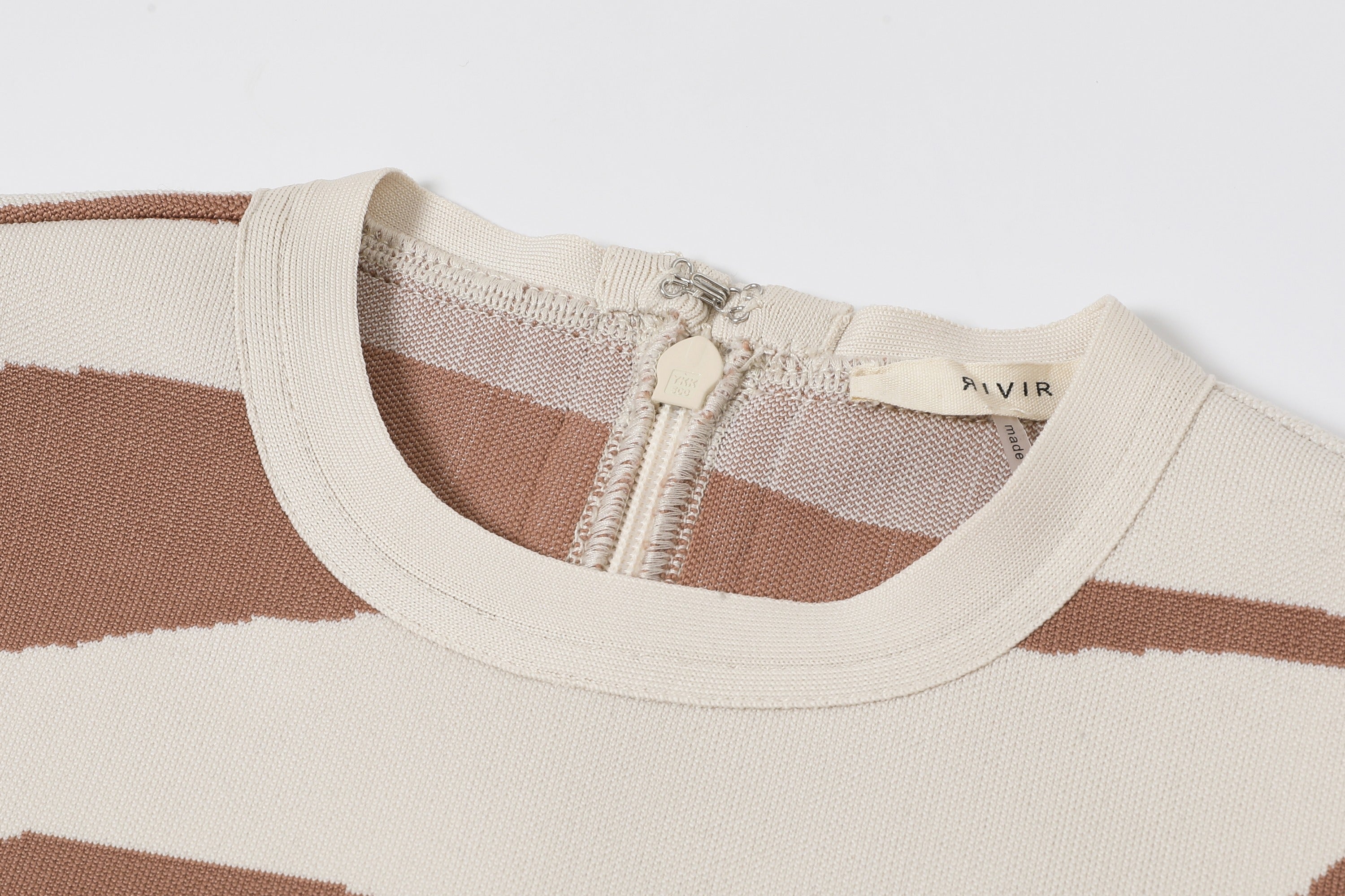 Illusion Rayure Bandage Sleeveless Dress