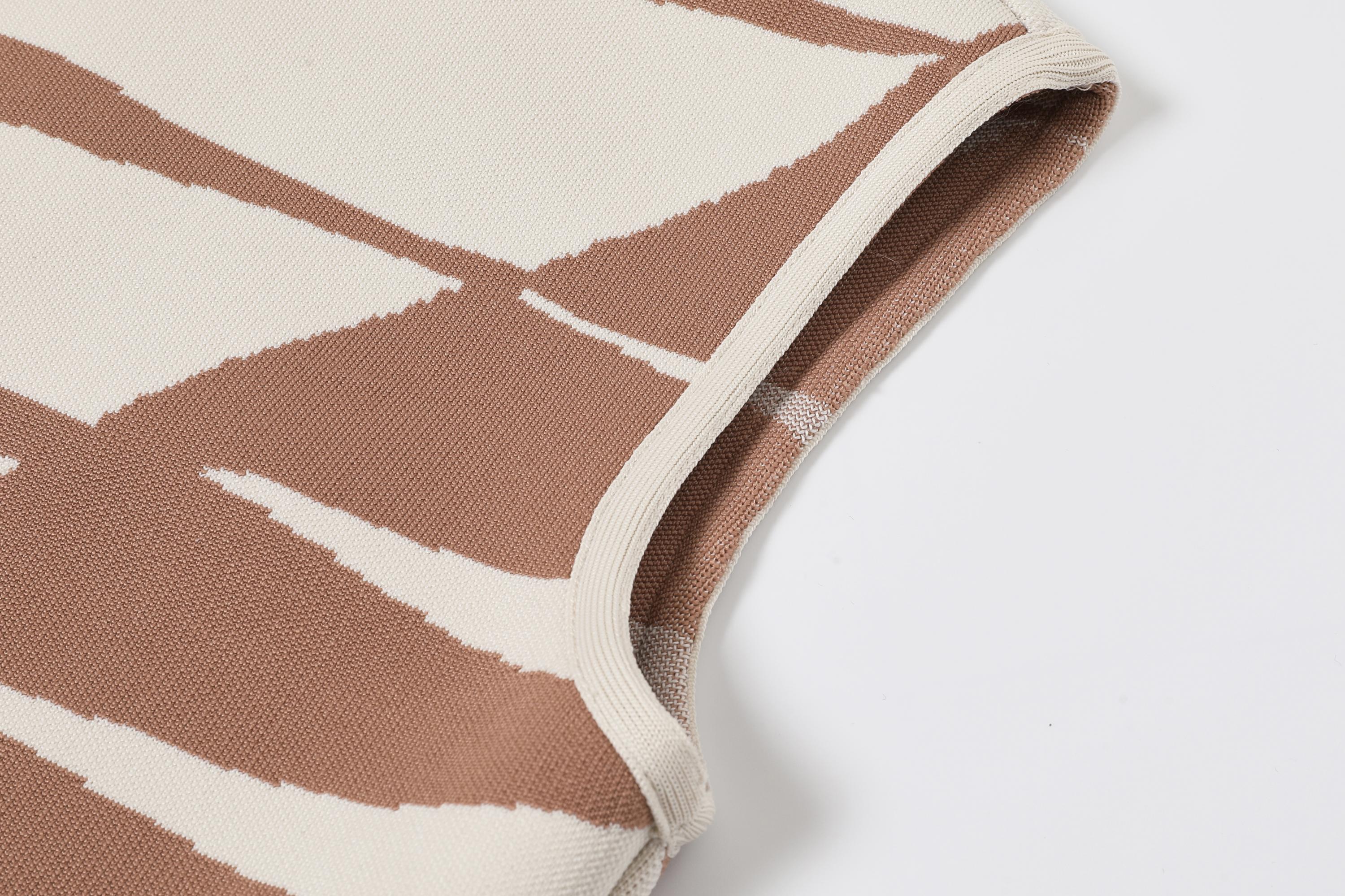 Illusion Rayure Bandage Sleeveless Dress