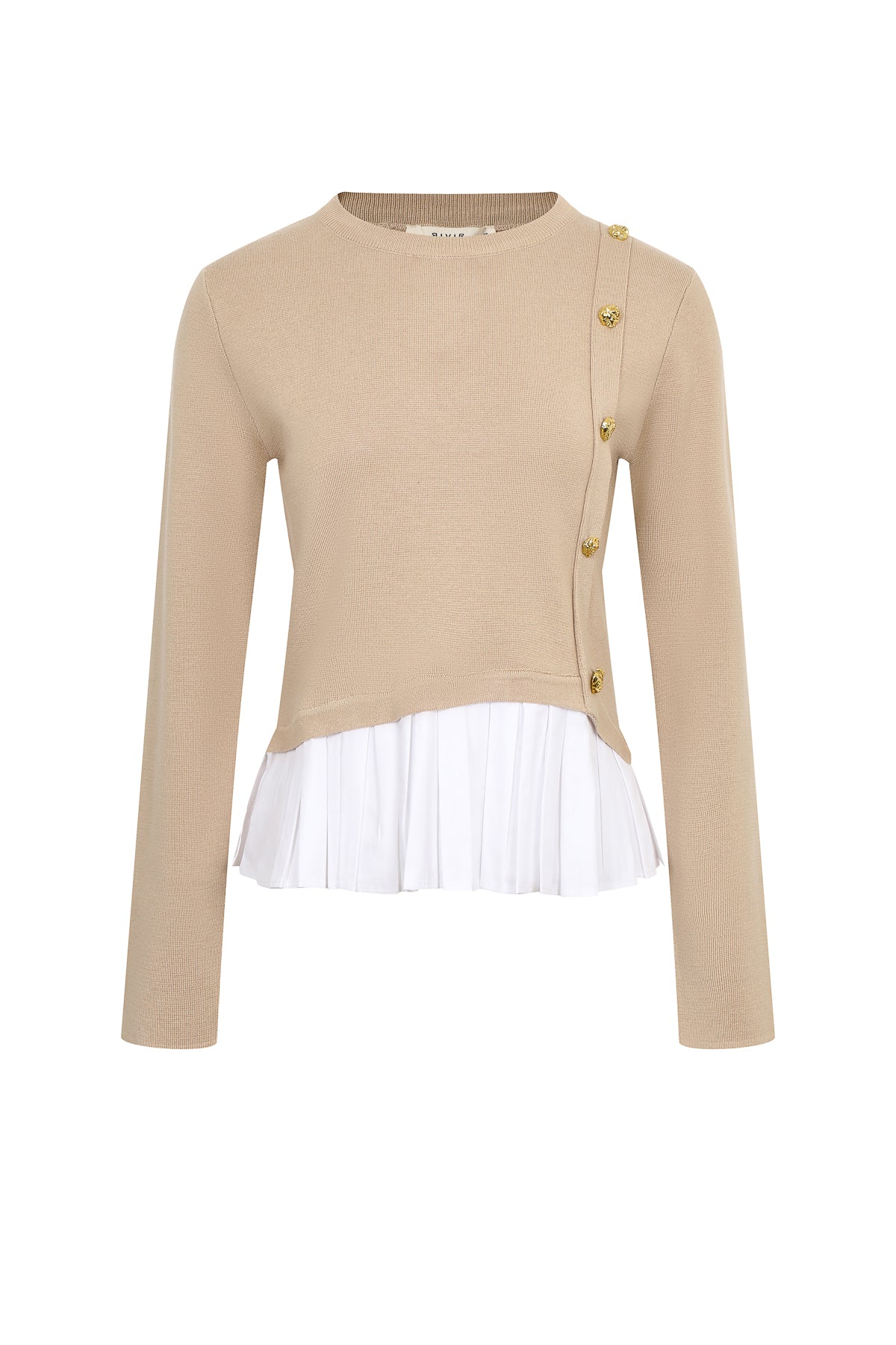 Bellara Mixed Media Long Sleeve Top