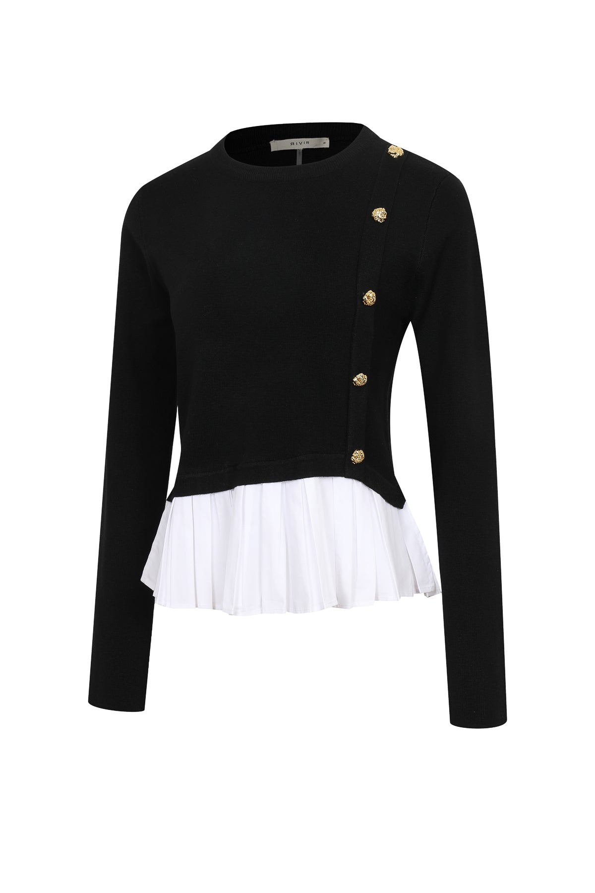 Bellara Mixed Media Long Sleeve Top