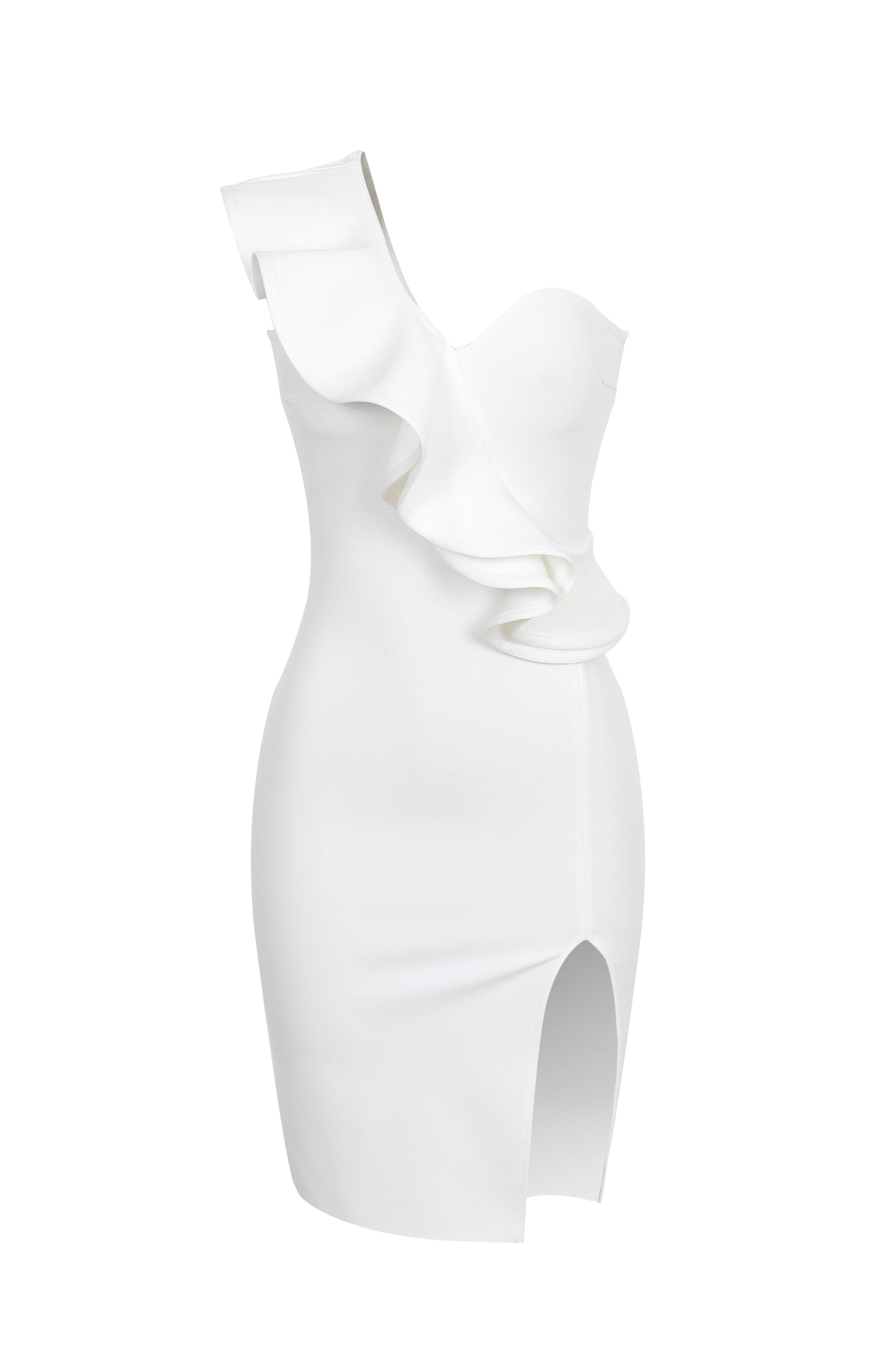Divessa Bandage Midi Dress Ivory / Small