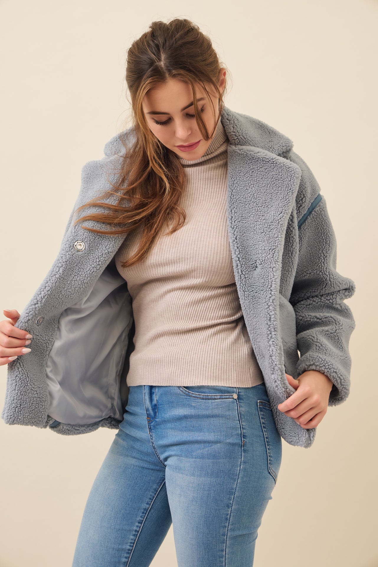 All She Needs Cozy Sherpa Jacket