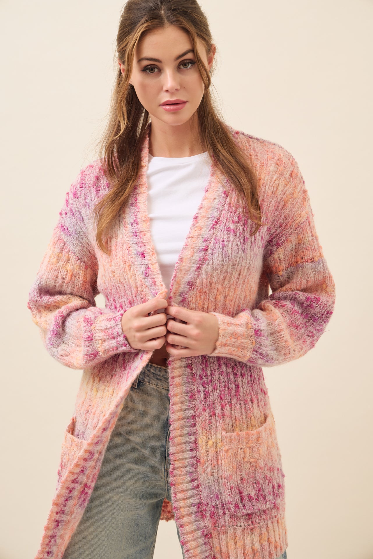 Alexis Long Multi Color Knit Cardigan