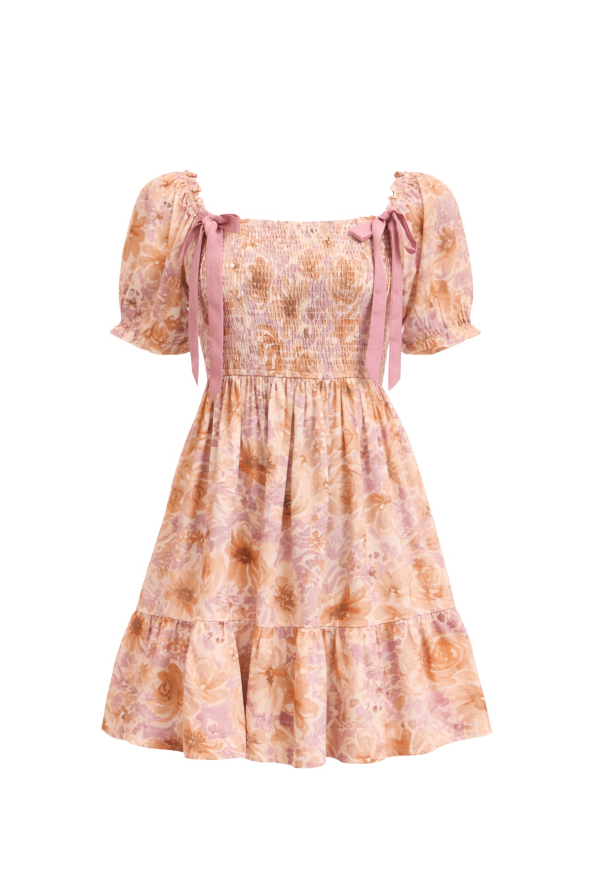 Smocked Garden Dress With Bow