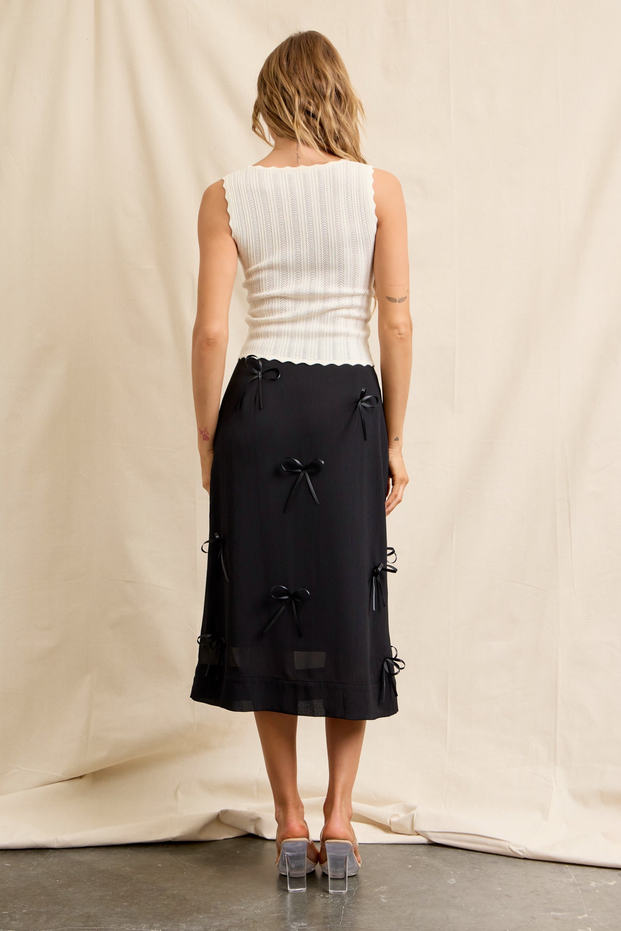 Rosalie Pointelle Sleeveless Top