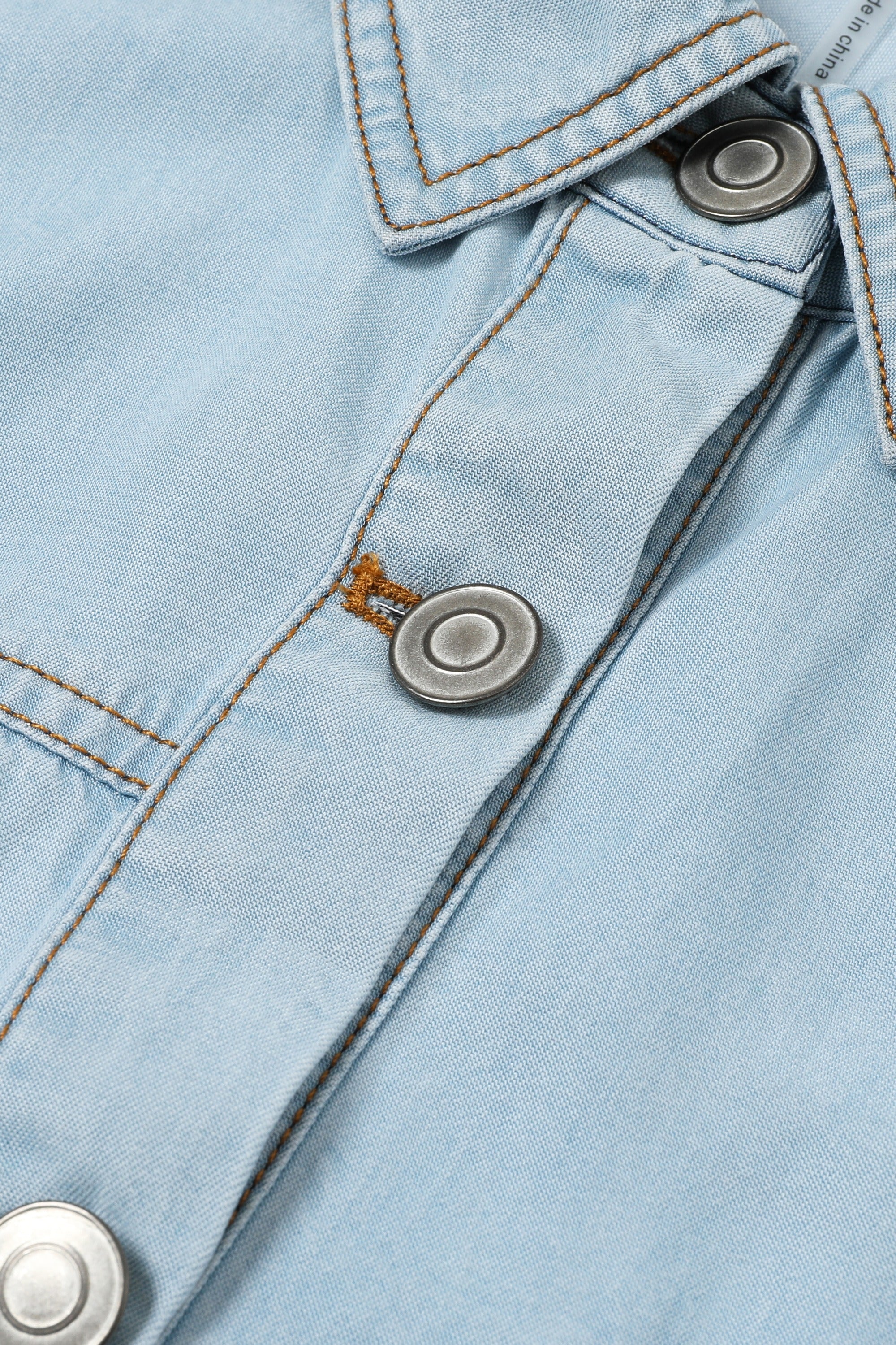 Chambray Denim Button Down Shirt