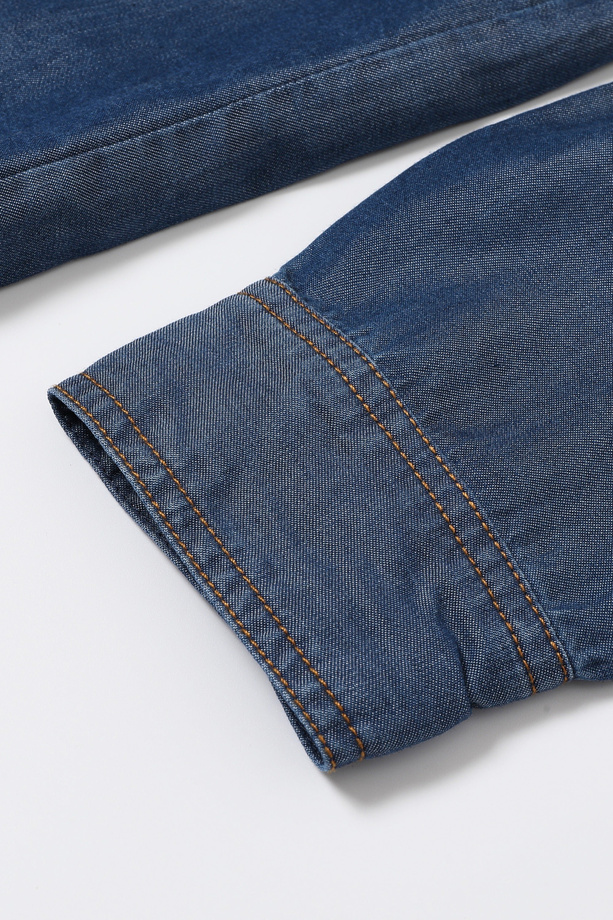 Chambray Denim Button Down Shirt