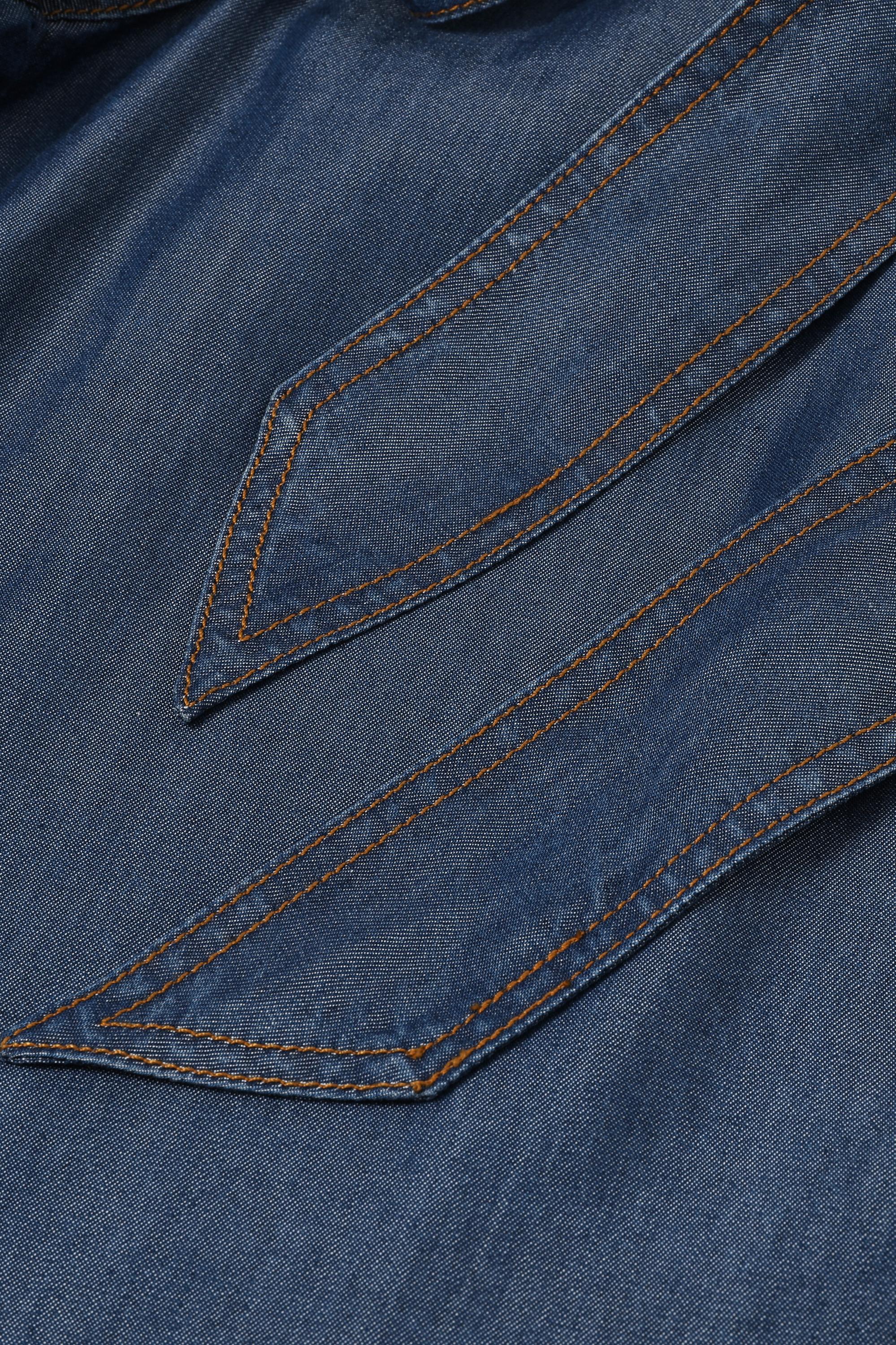 Wide Leg Chambray Pants