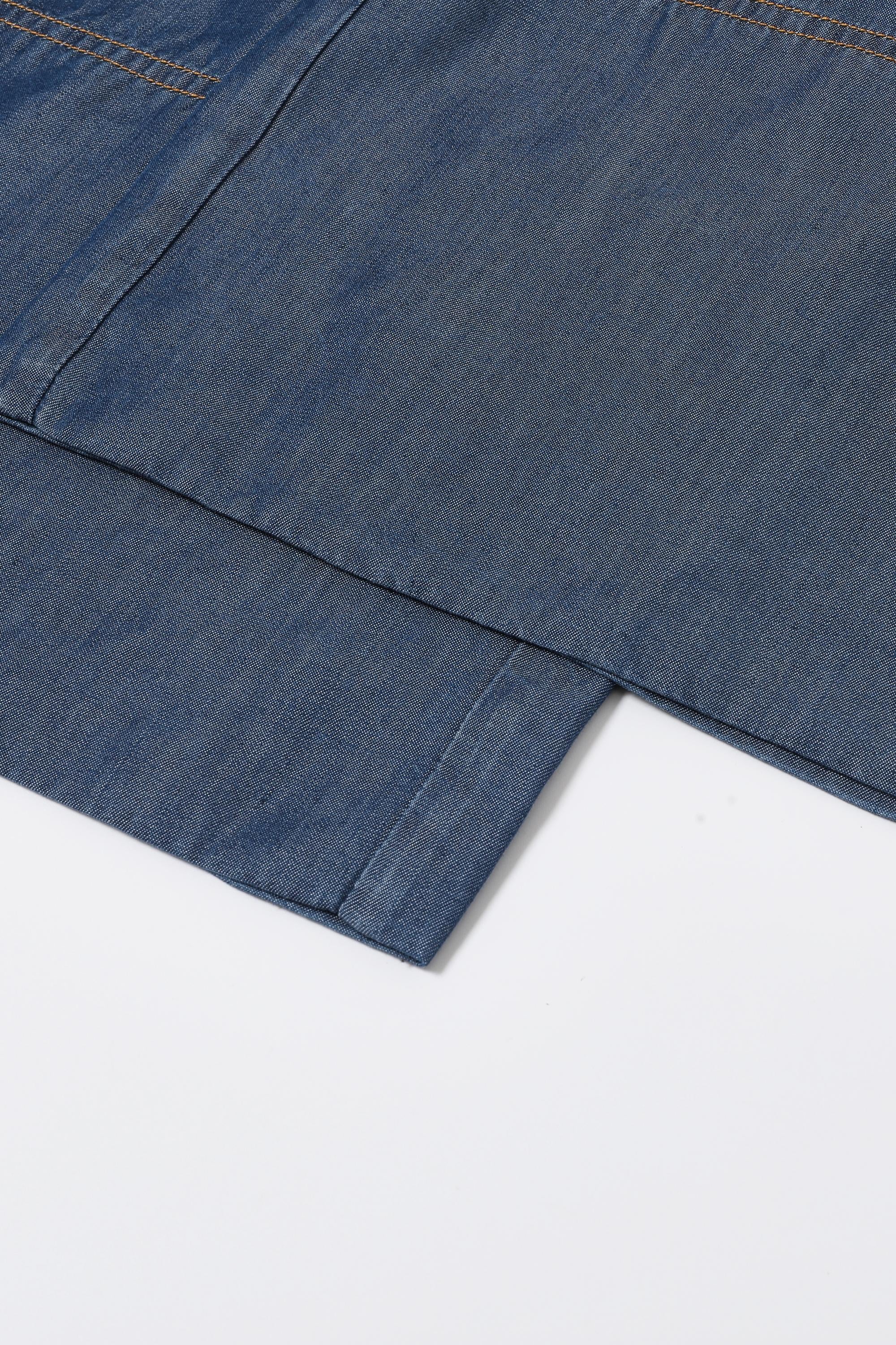 Wide Leg Chambray Pants