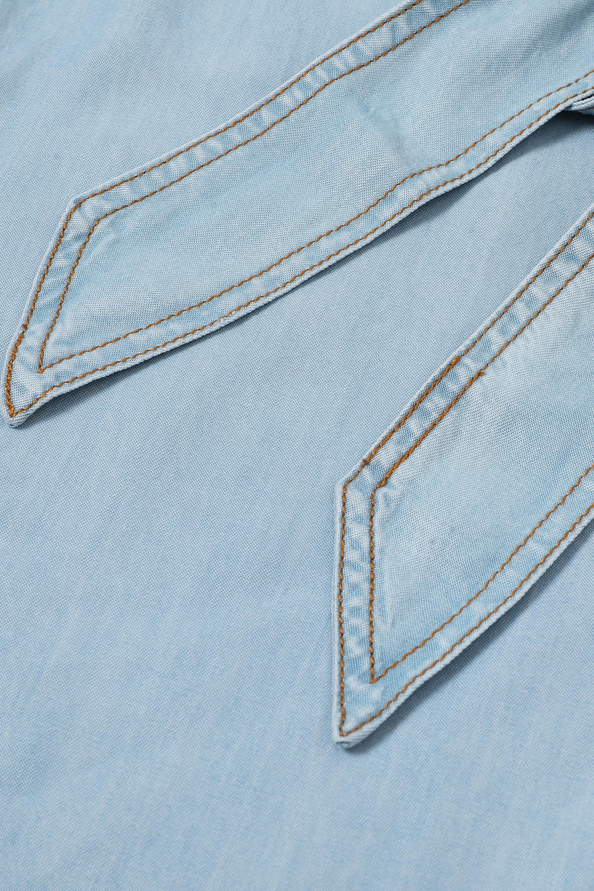 Wide Leg Chambray Pants