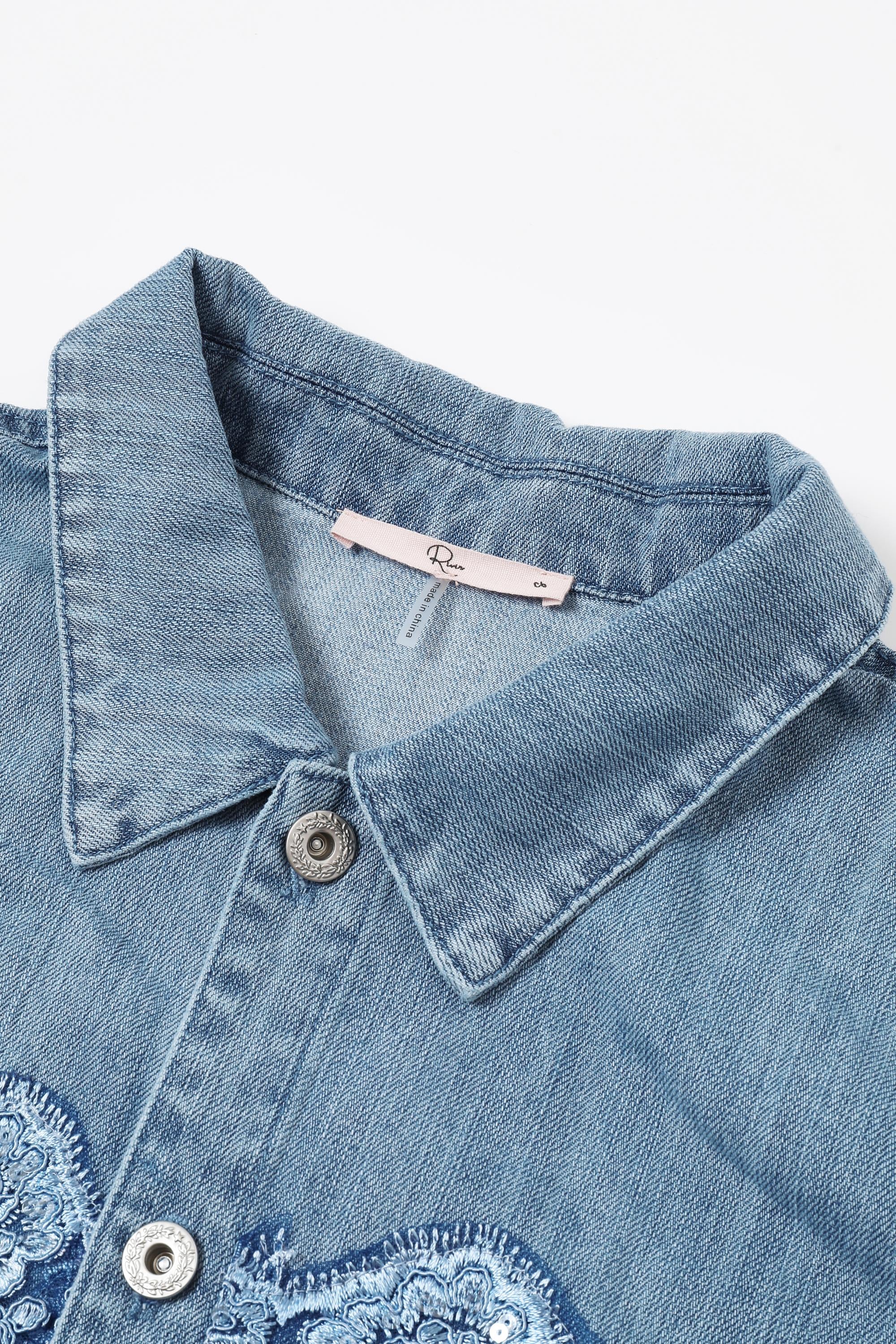 Sequin Kissed Denim Jacket