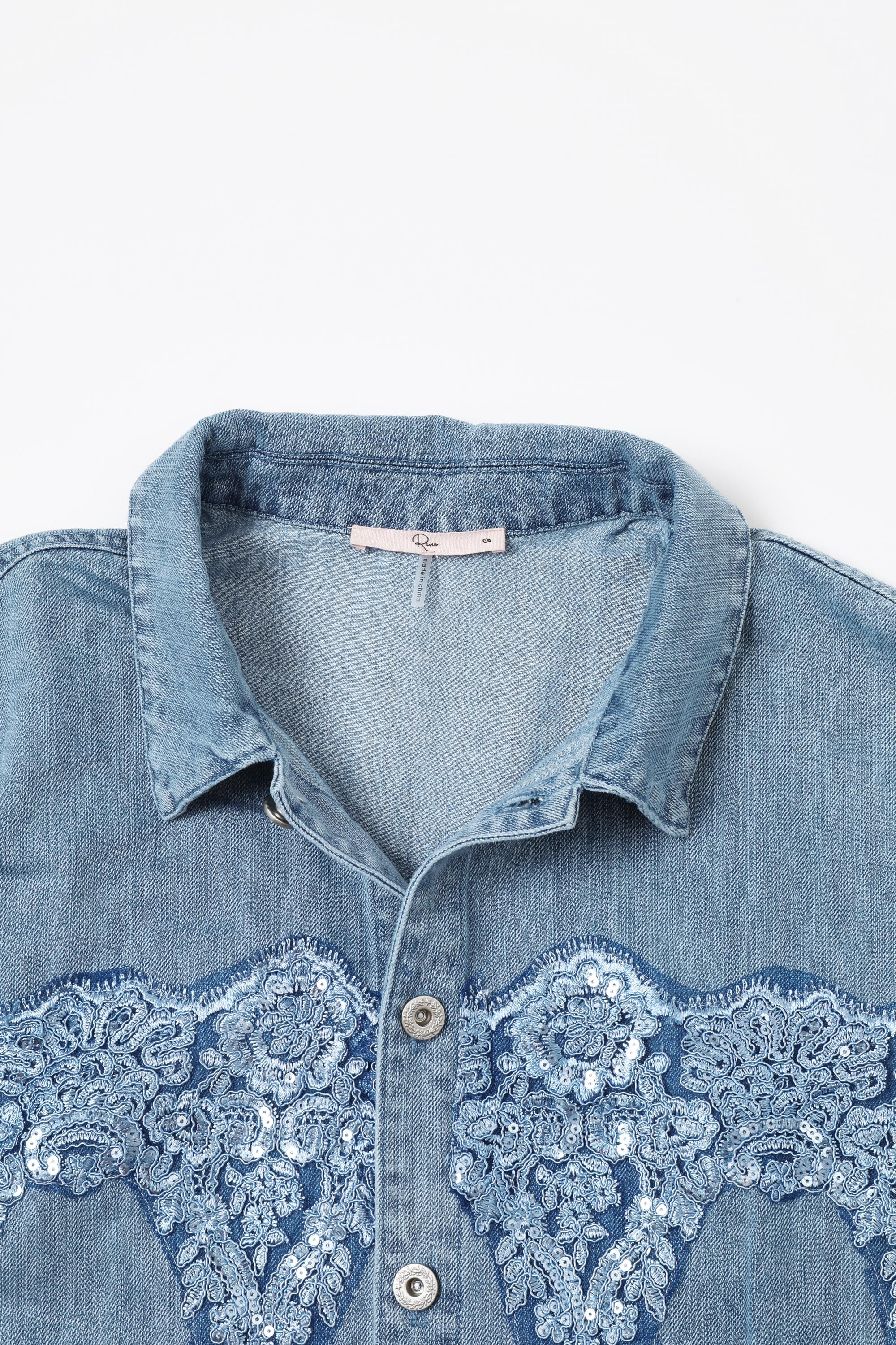 Sequin Kissed Denim Jacket