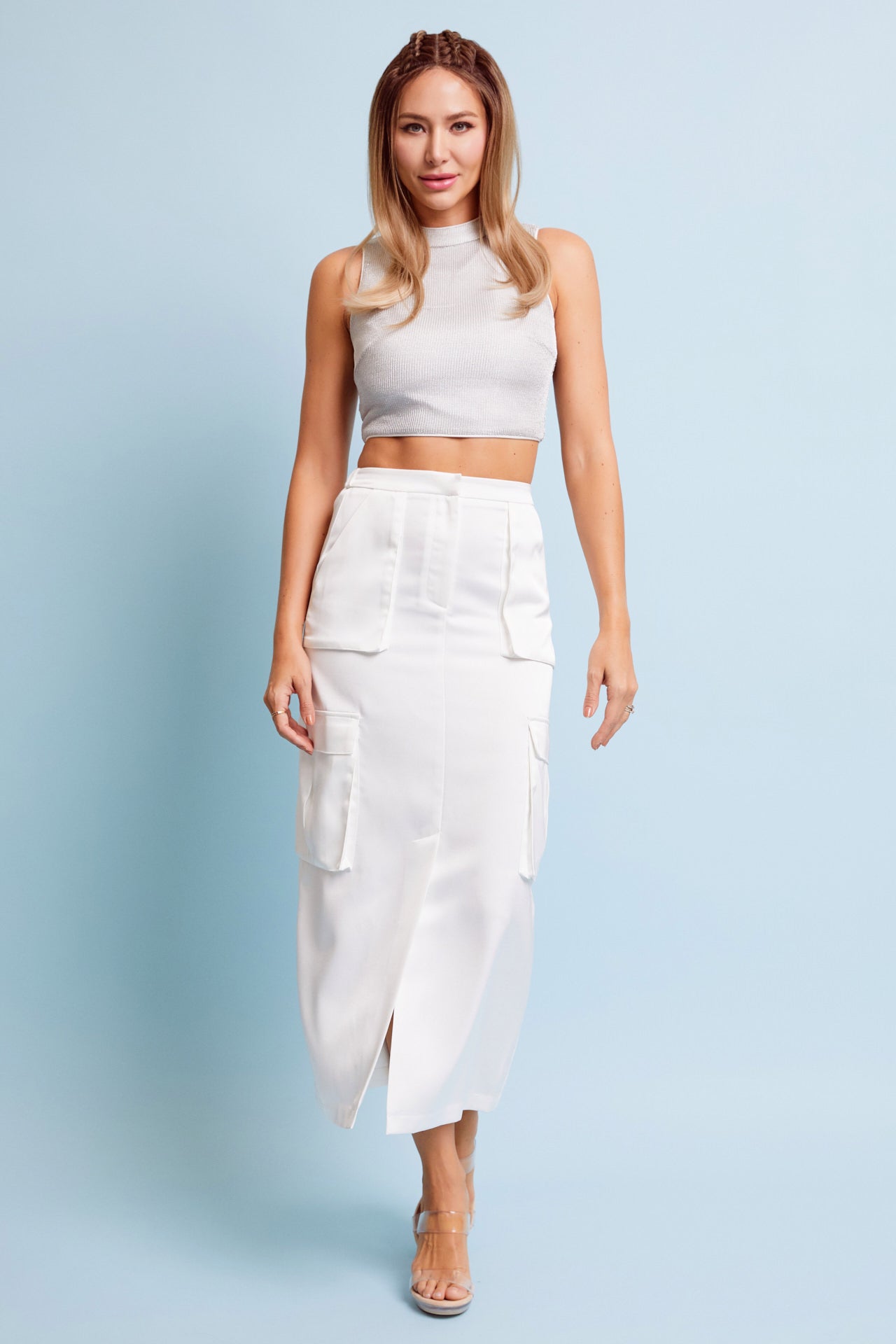 Metallic Sleeveless Top