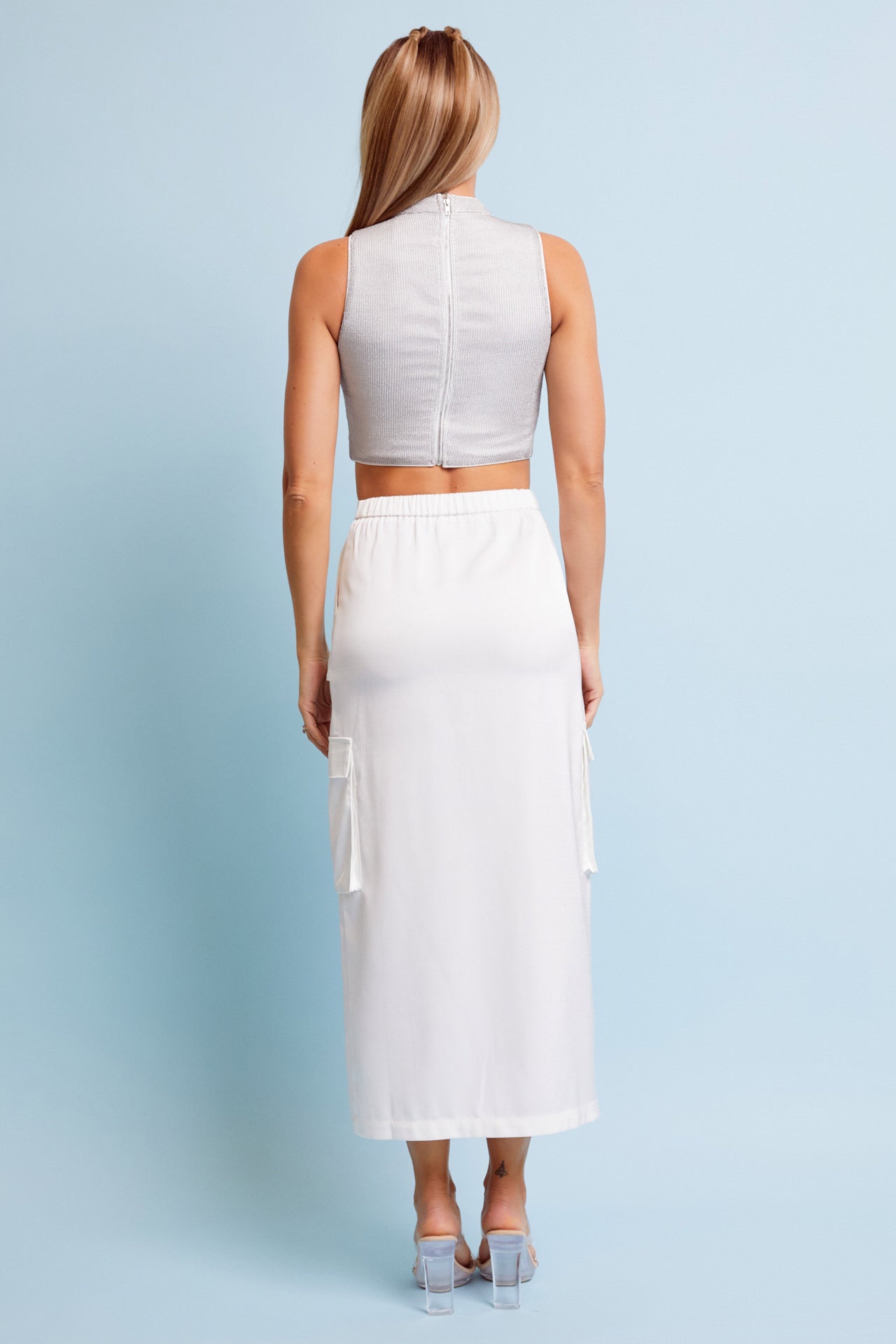 Metallic Sleeveless Top