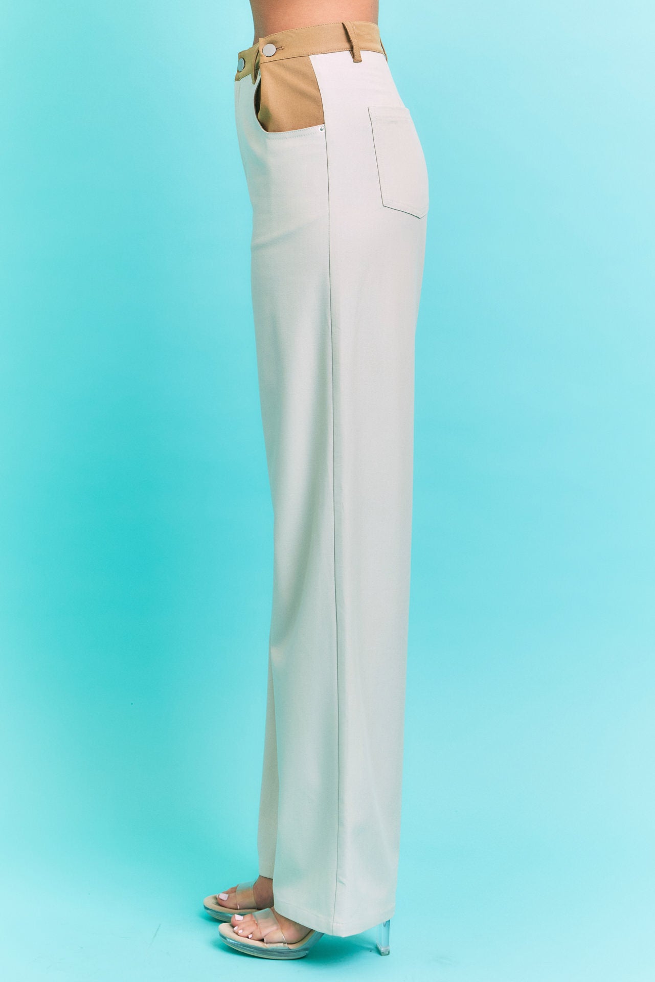 Brie Woven Contrast Trousers