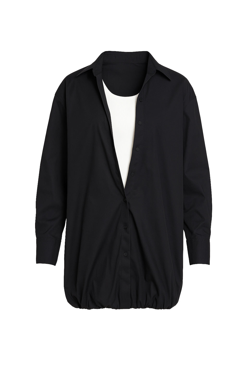 Bubble Breeze Woven Shirt Dress